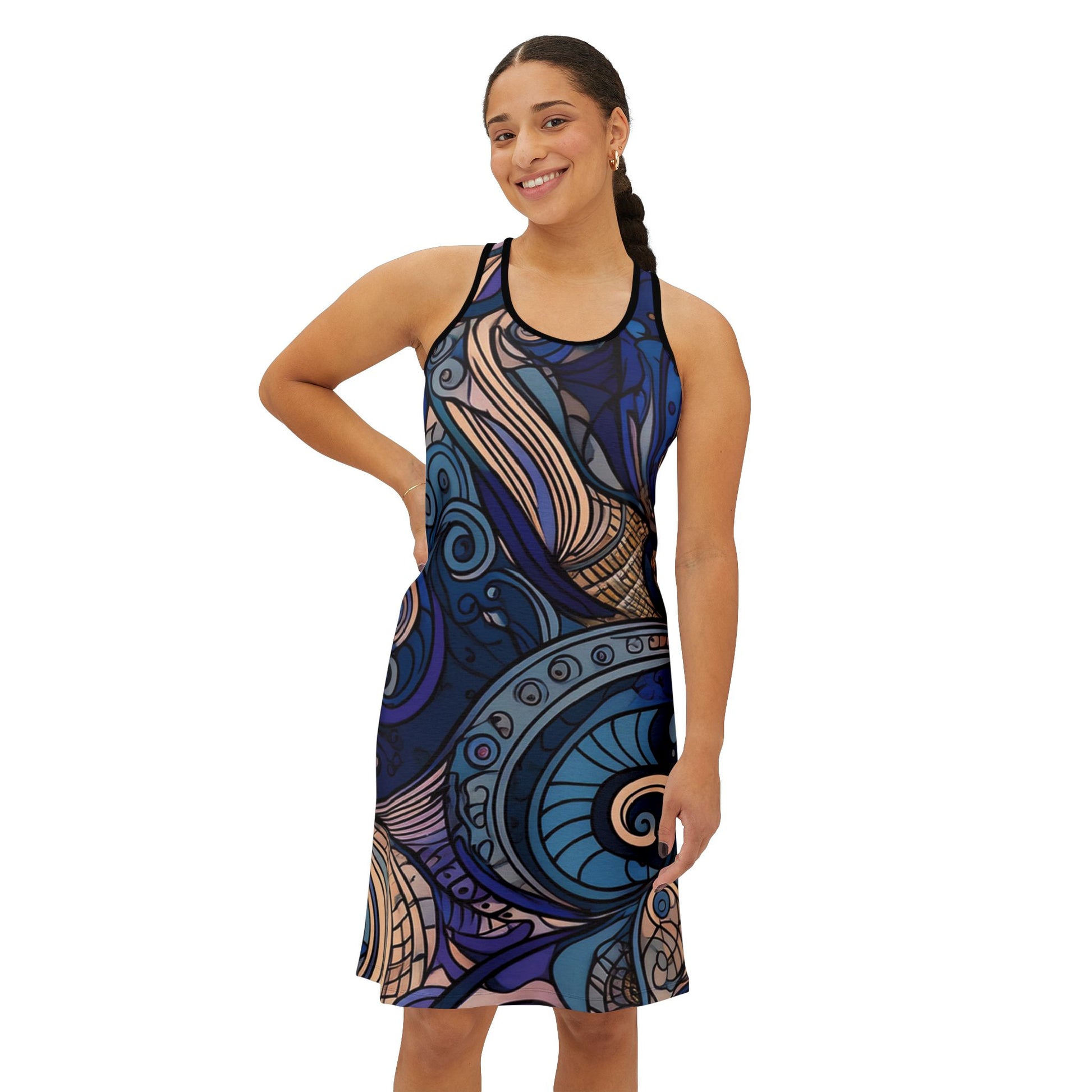 Abstract Print Dress - PPU BEST