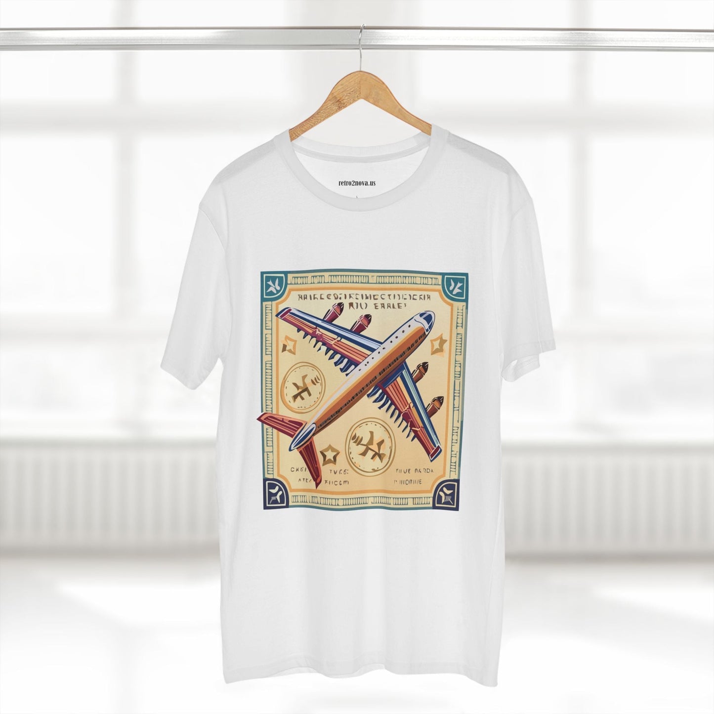 Postage Stamp Shirt Unisex Premium Cotton Tee With Original Art By Retro2Nova Art Collection