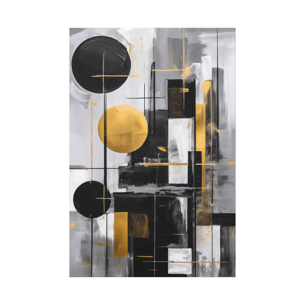 Black Abstract Painting Print Canvas 20x24,20x30,24x30, 24x32,24x36,30x40, 32x48,36x48,40x60 Pine-Wood Inner Frame ABS-21