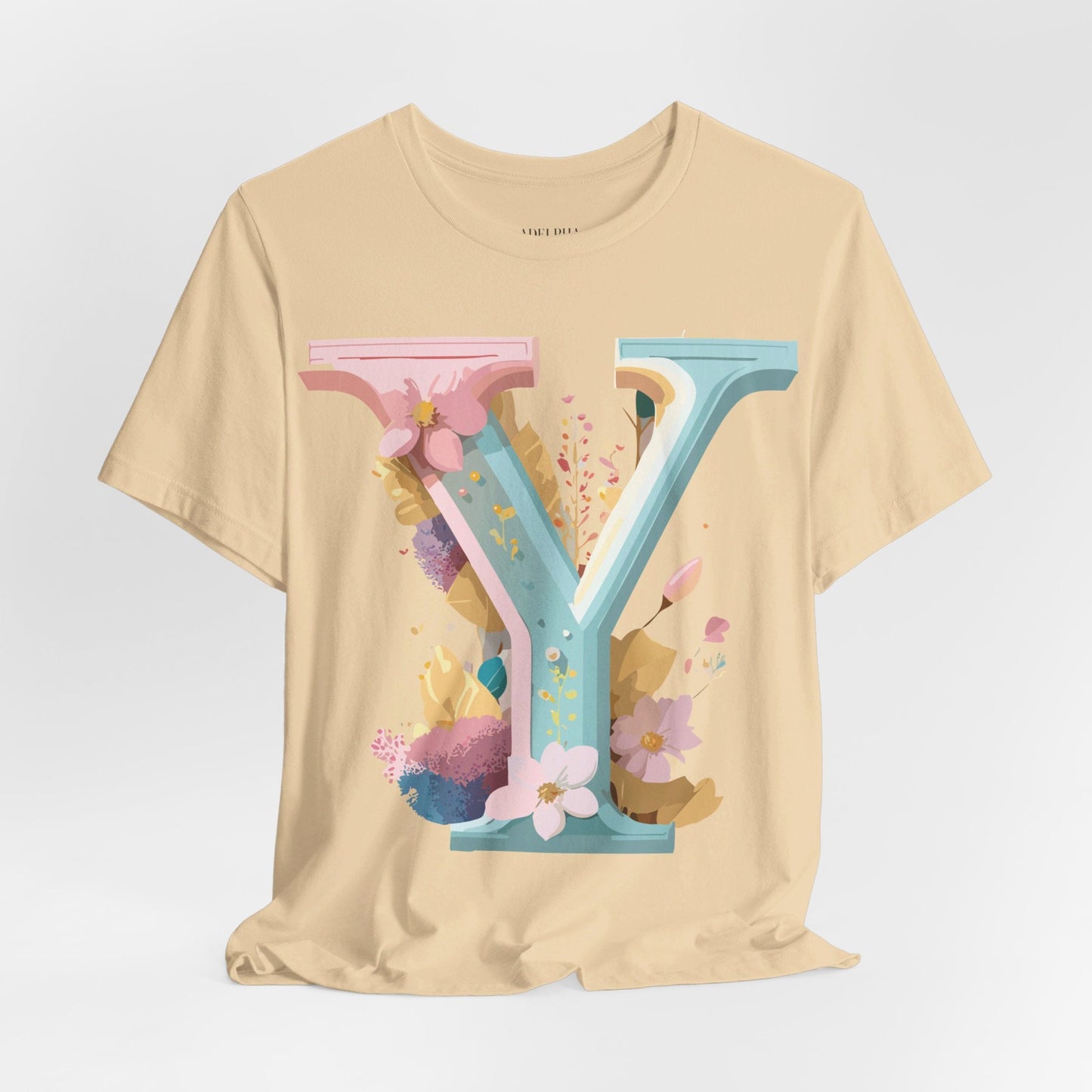 Letter Y Shirt Unisex Jersey Graphic Tee By Adelpha Vintage Inspired Art Short Sleeve Premium