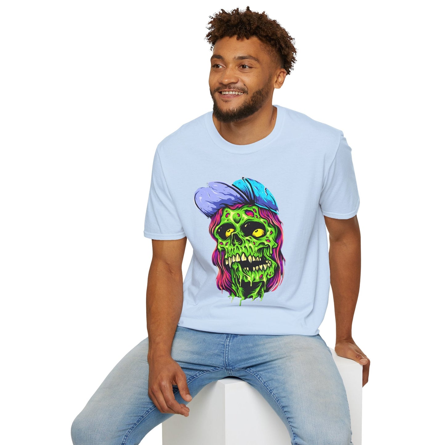 Skull Graphic Unisex Cotton T-shirt with Skeleton Artwork Design 27