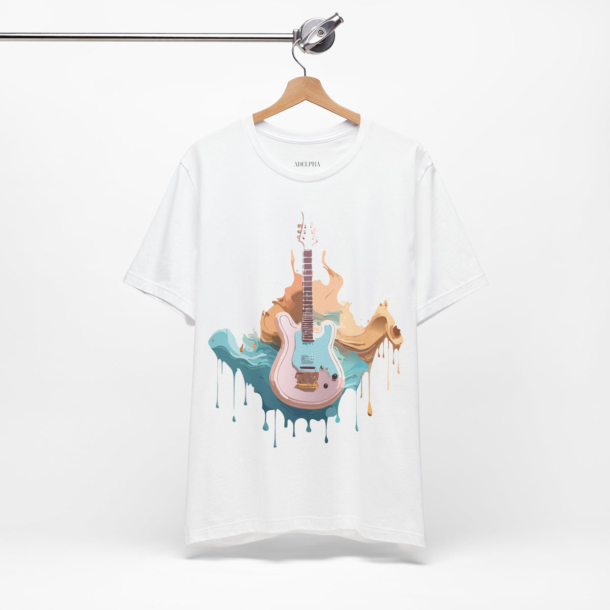 Music Graphic Unisex Cotton Bella+Canvas Tee with Art Design m134