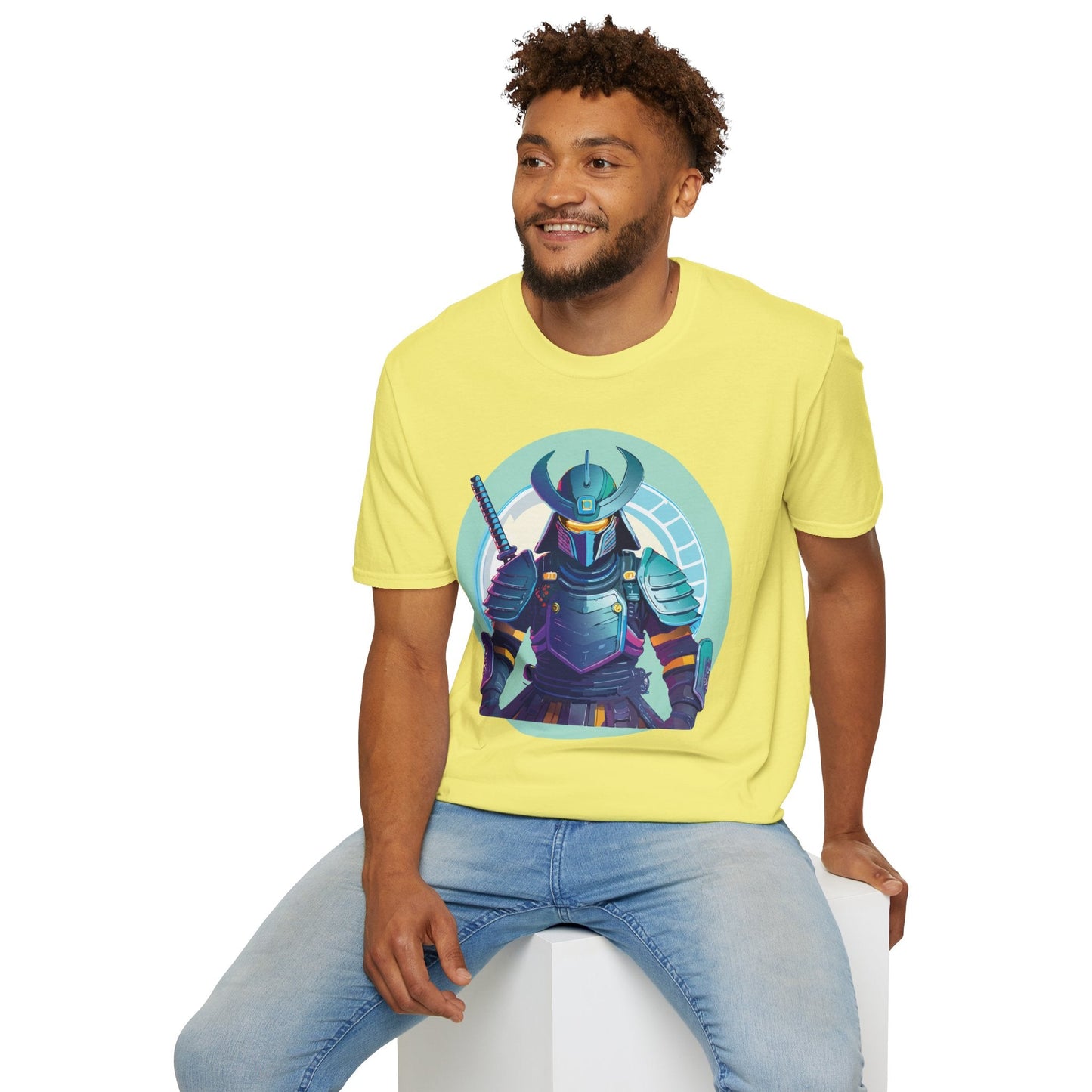 Samurai T Shirt Unisex Softstyle Tee Gildan 64000 Lightweight Ring Spun Cotton Everyday Comfort