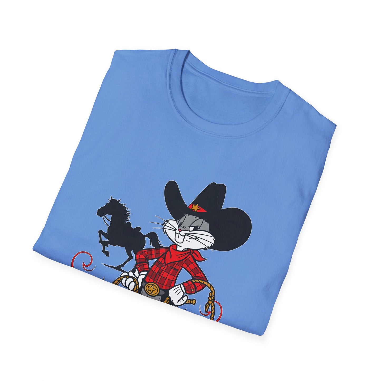Bugs Bunny T Shirt Unisex Cartoon Tee Softstyle 64000 100 Percent Ring Spun Cotton
