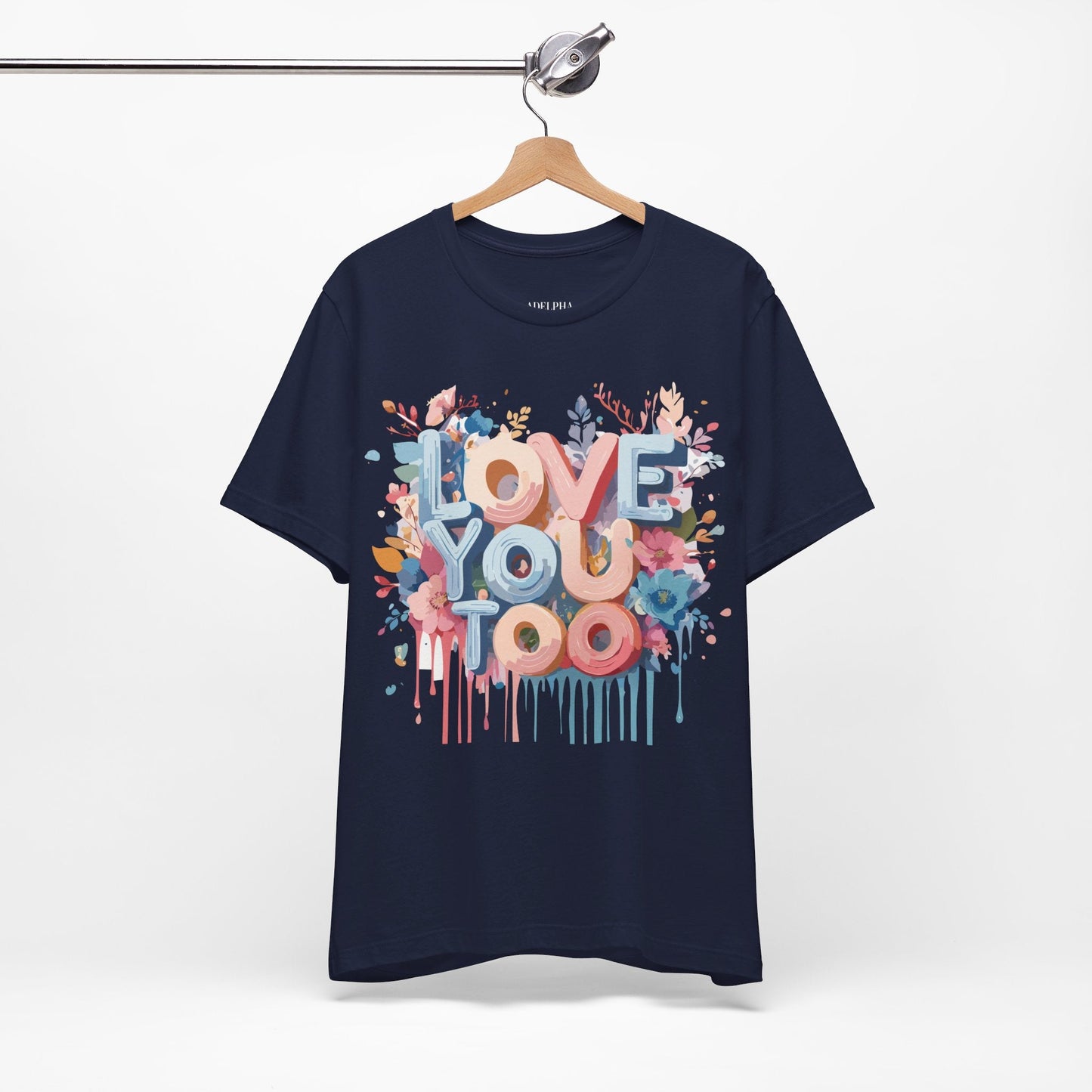 Valentine Graphic Tee Unisex Short Sleeve Art Design By Adelpha Vintage Inspired Tee