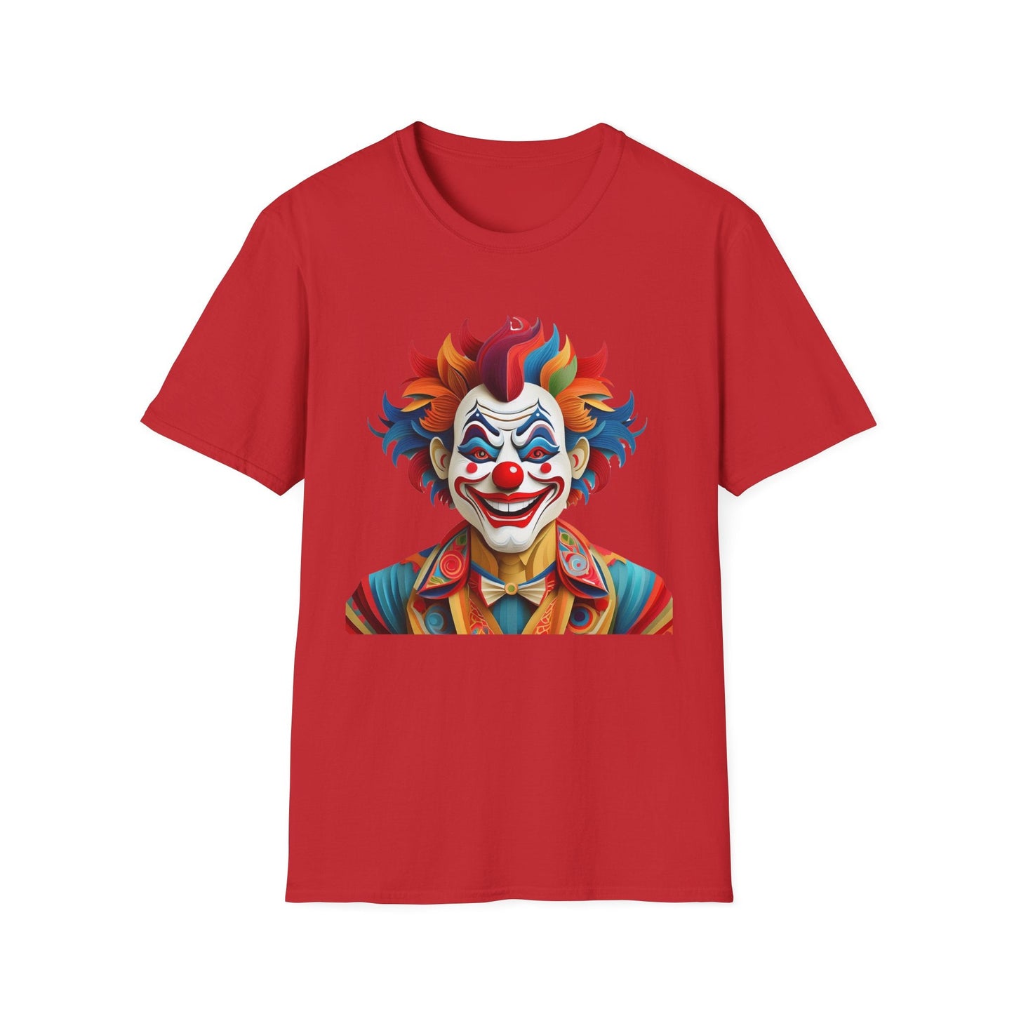 Clown Shirt, T Shirt with Clown, Funny Man Shirt, Tee Shirt with Funny Man, Circus Shirt, Shirt with Circus, Scary Man Shirt, Shirt with Scary Man