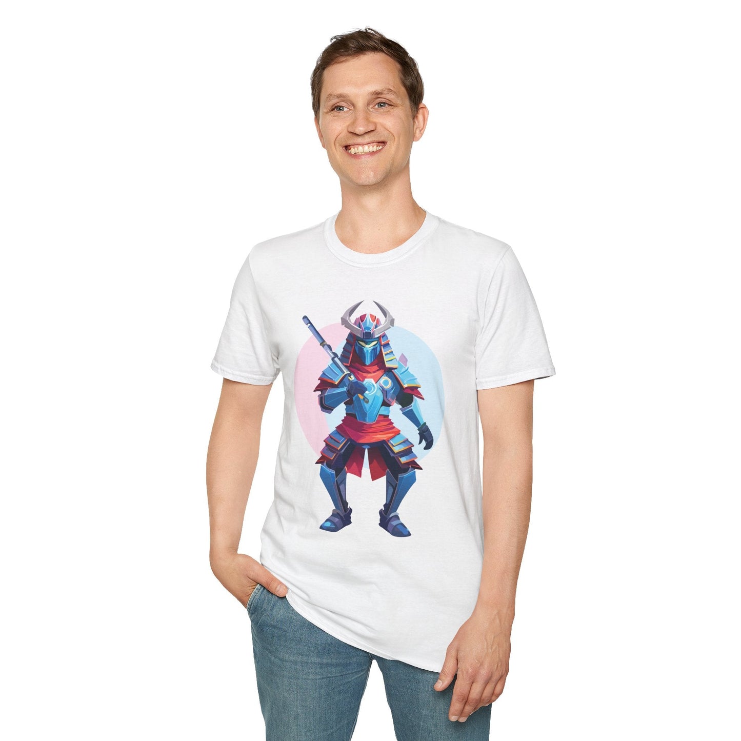 Samurai T Shirt Unisex Softstyle Tee Made From 100 Percent Ring Spun Cotton Gildan 64000