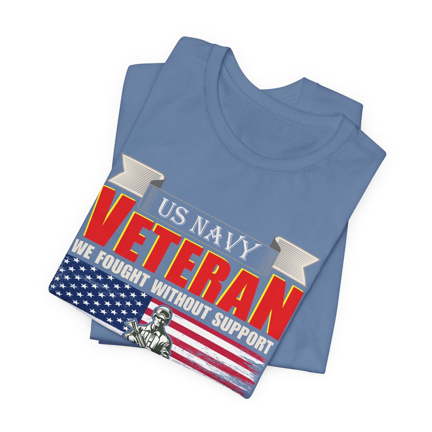 Army Veteran Patriotic Graphic Design Unisex Cotton T-Shirt v42