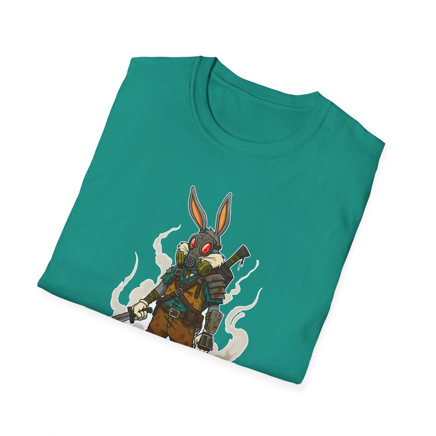 Cartoon Bunny Graphic Unisex Cotton Animal Animation Artwork Design Tee 13