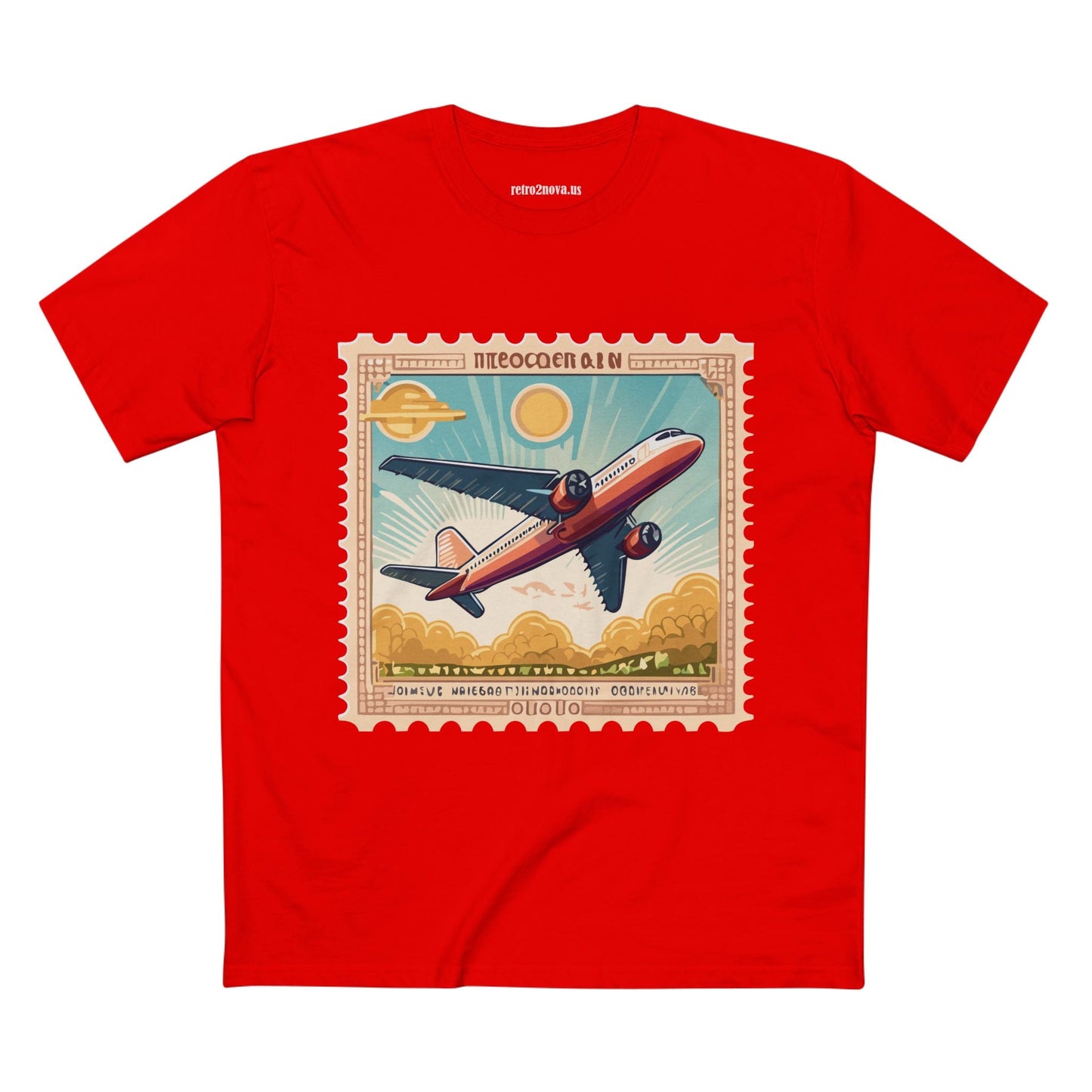 Stamp Shirt Postage Stamp Tee PS5 Unisex Premium Cotton Art Tee By Retro2Nova Pro
