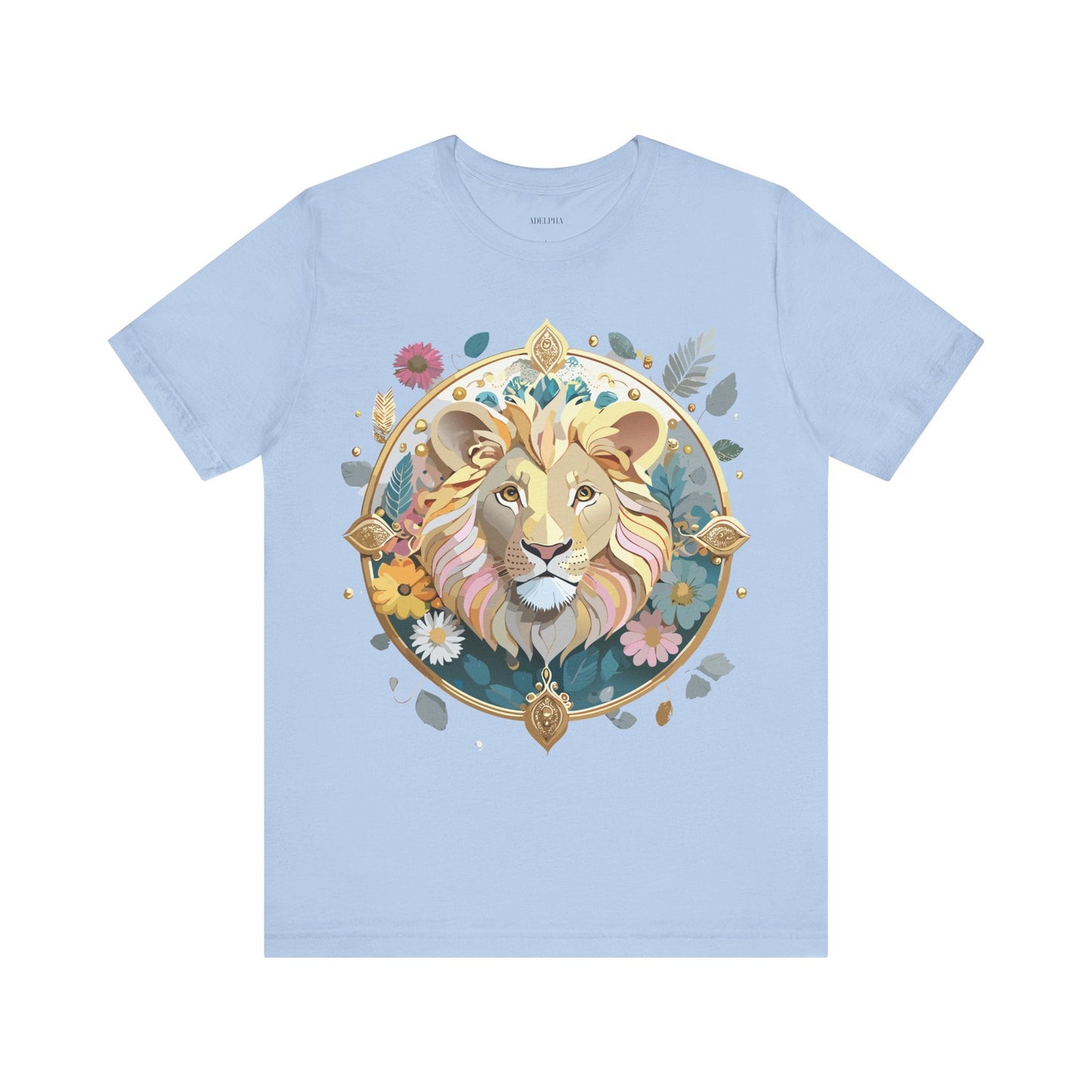 Medallion Graphic Unisex 100 Cotton Vintage Animal Medal Artwork Tee 64