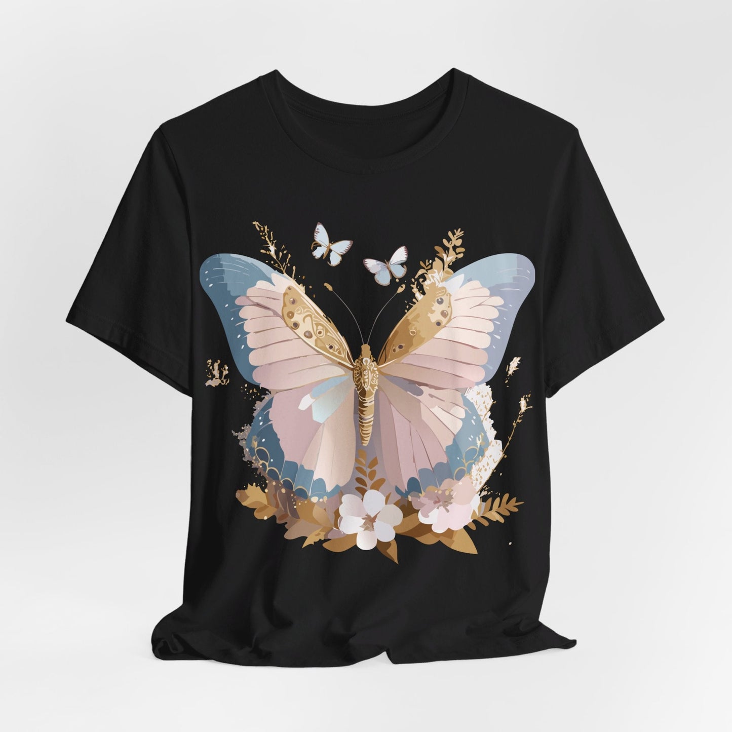 Butterfly Graphic Tee Unisex Short Sleeve Art Design By Adelpha