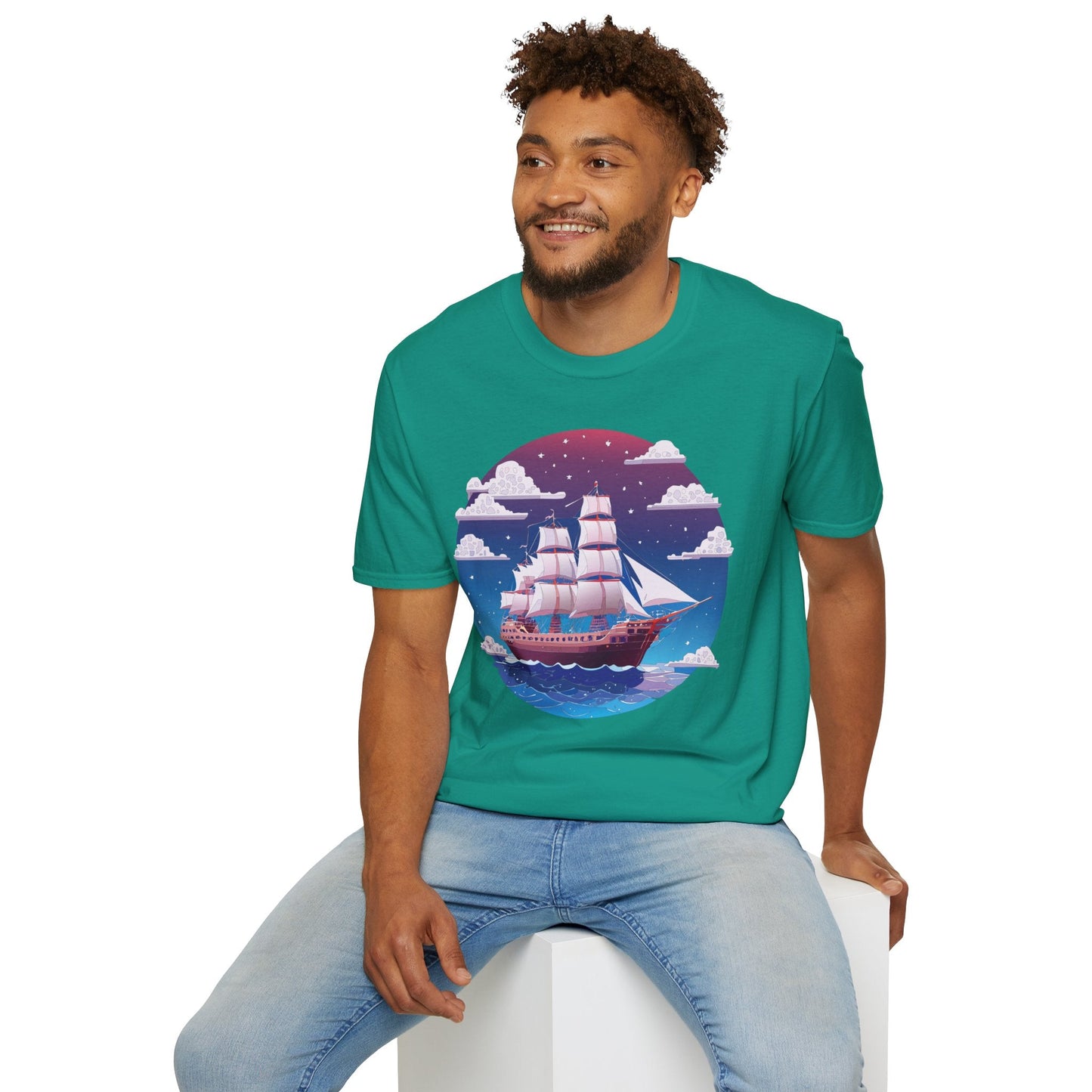 Ship T Shirt Frigate T Shirt Vessel Tee Shirt Unisex Softstyle 100 Percent Ring Spun Cotton