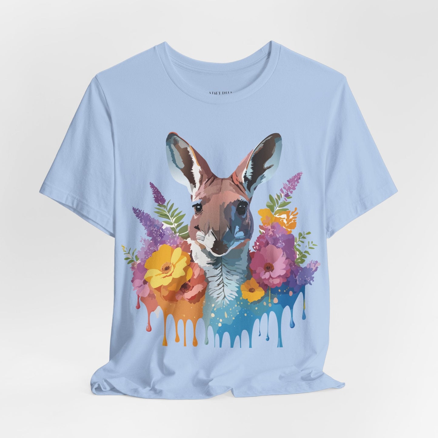 Kangaroo Graphic Unisex 100 Cotton Vintage Animal Artwork Tee 8