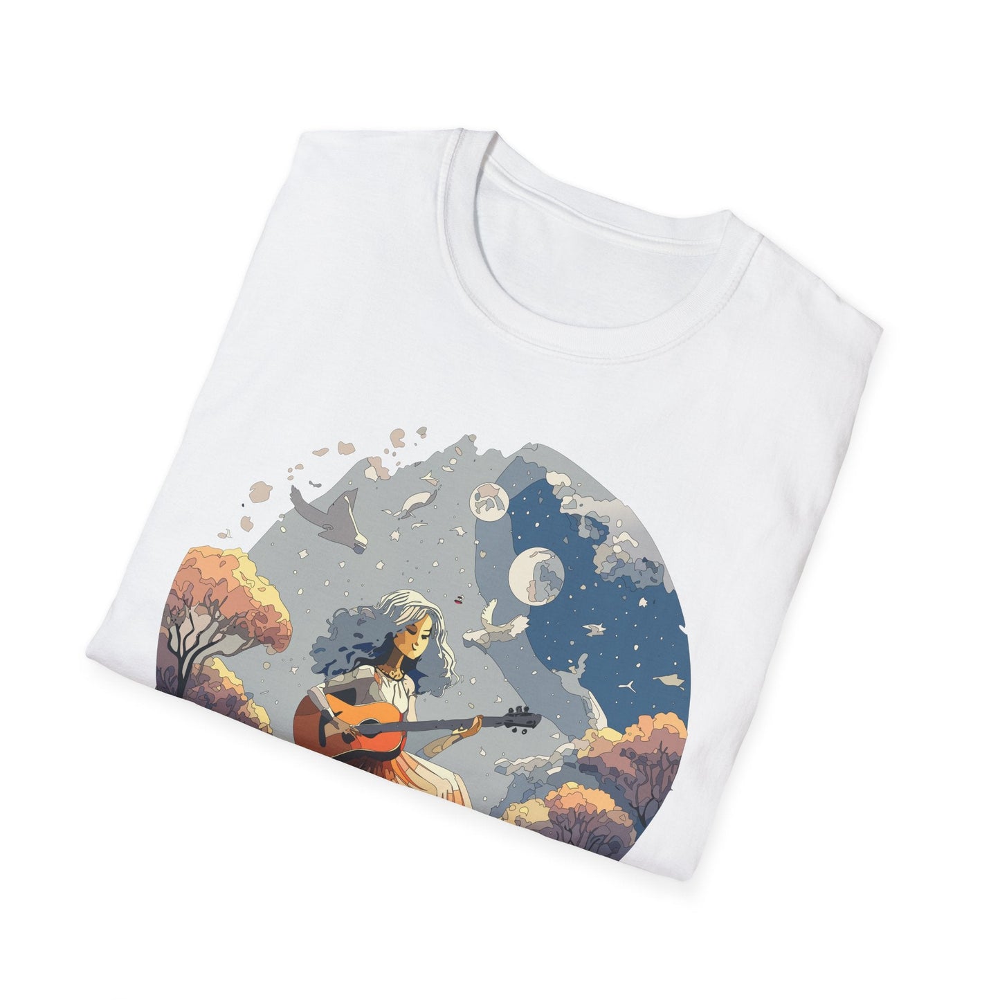 Womens Graphic T Shirt Art Design Tee Unisex Softstyle Cotton Shirt Everyday Comfort Durable Wear