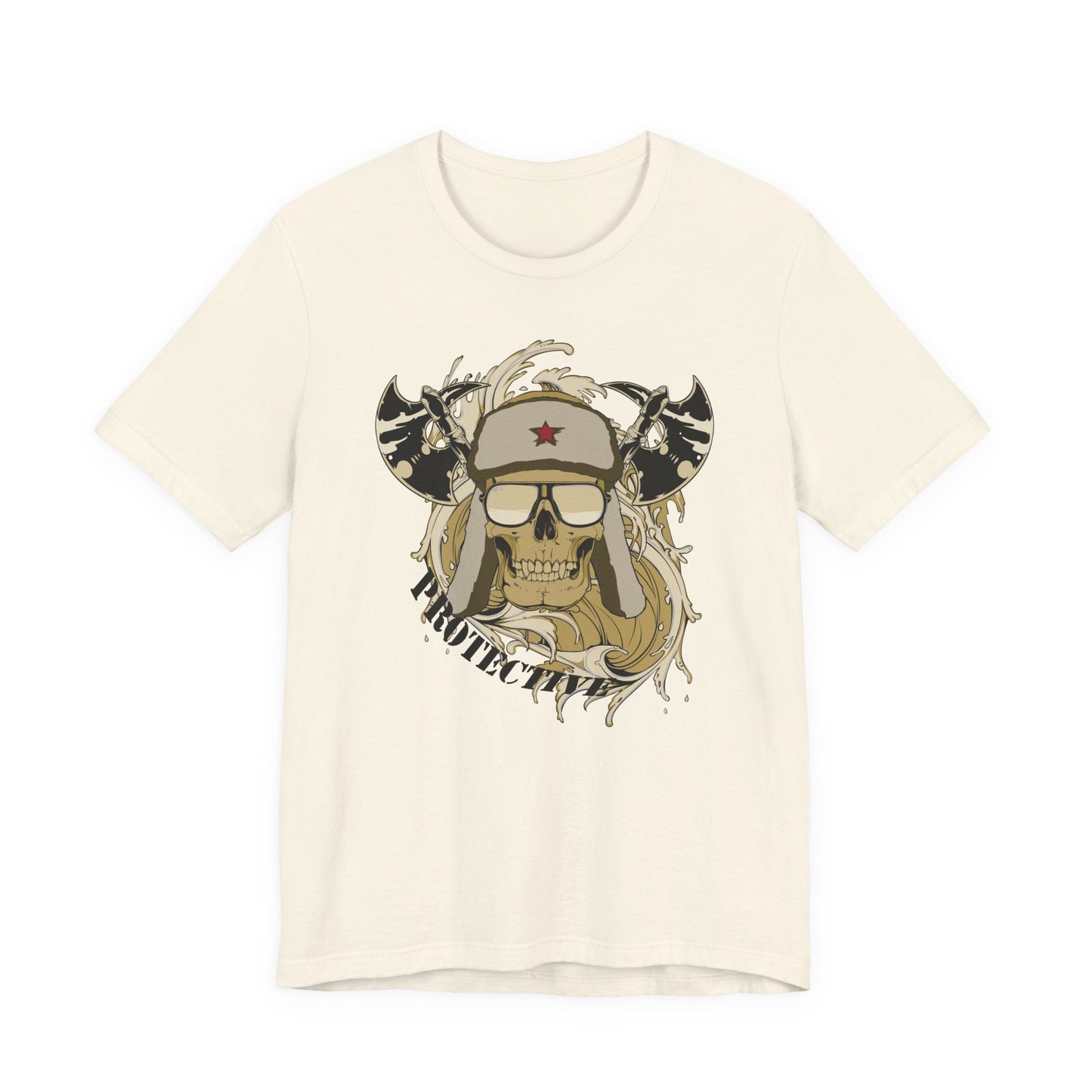 Viking Skull Graphic with Horned Helmet T-Shirt Captain Design Tee Art-41