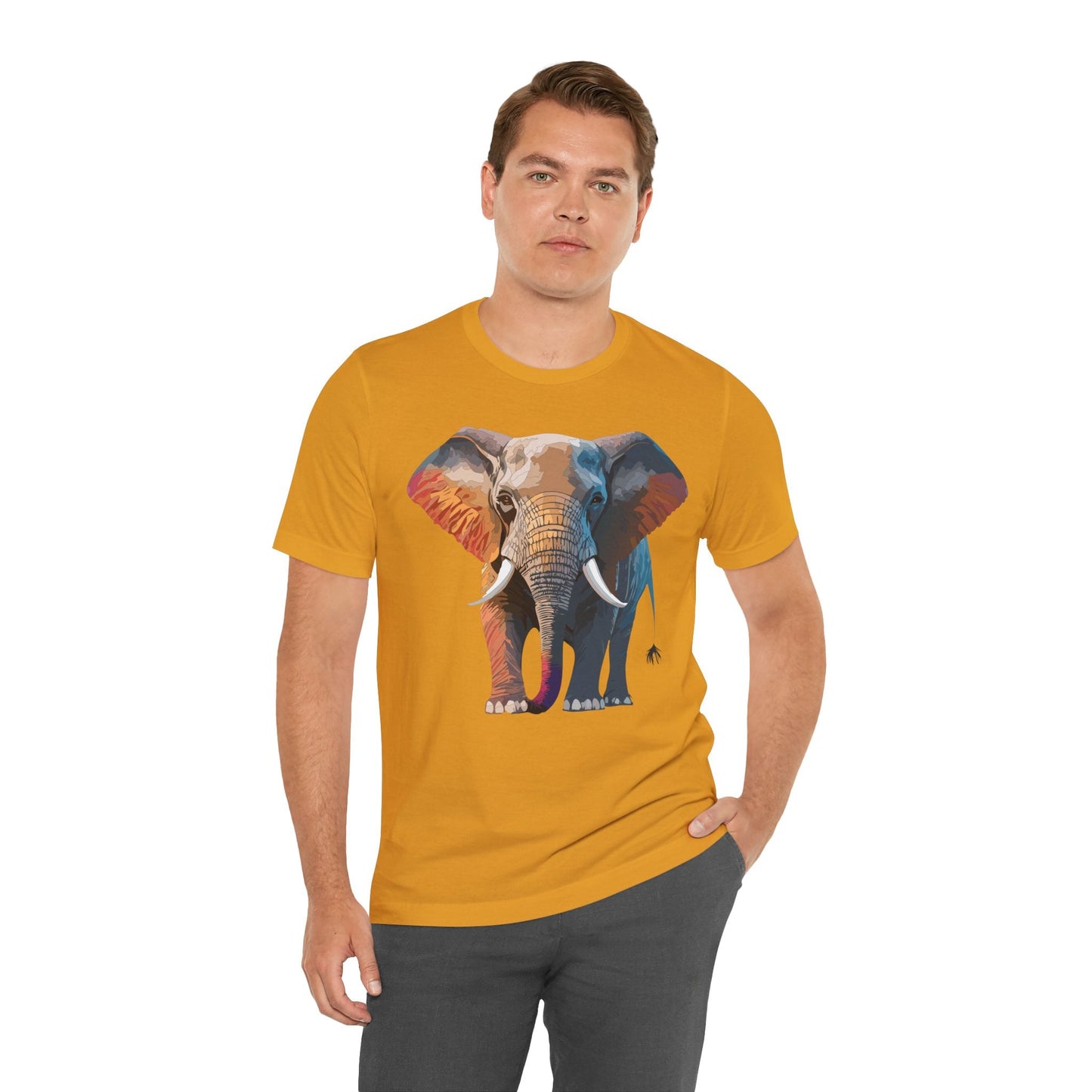 Unisex Animal Shirt With Animals Art Design Graphic Tee Short Sleeve Wild Animals