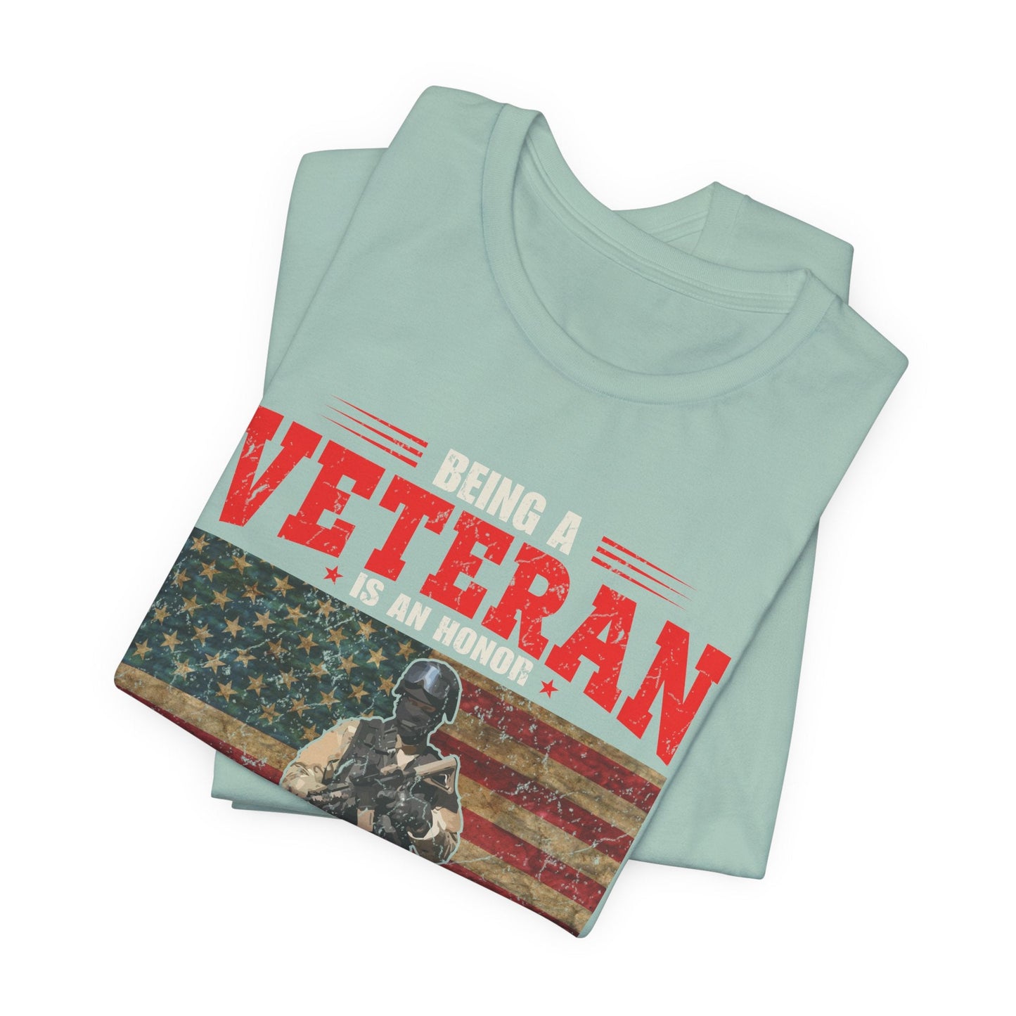 Army Veteran Patriotic Graphic Design Unisex Cotton T-Shirt v34