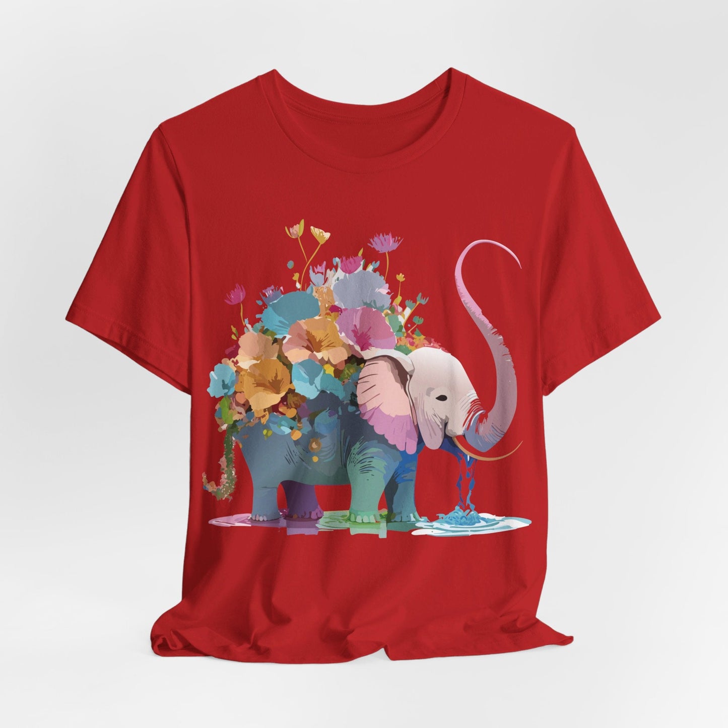 Elephant Graphic Unisex 100 Cotton Jersey Vintage Art Design Tee 12