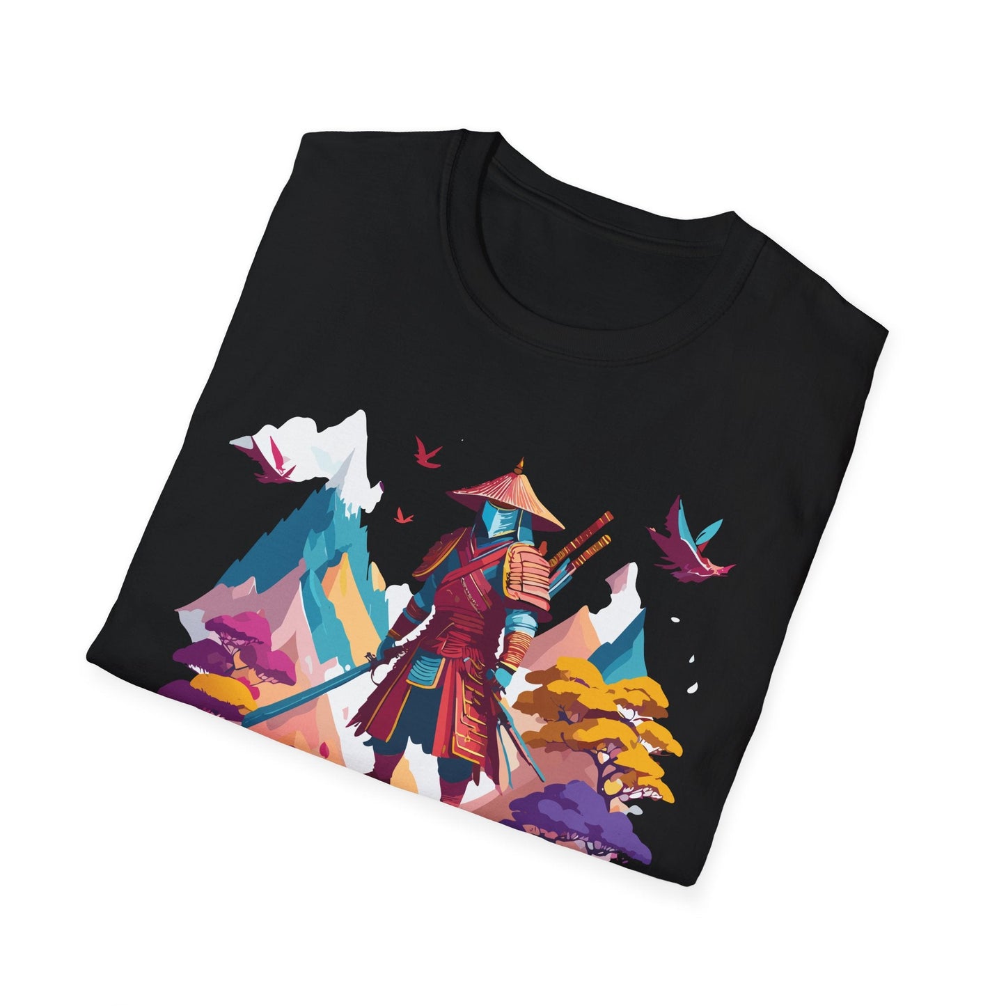 Samurai Shirt Unisex Samurai Tee Short Sleeve Gildan Softstyle 64000 100 Percent Ring Spun Cotton