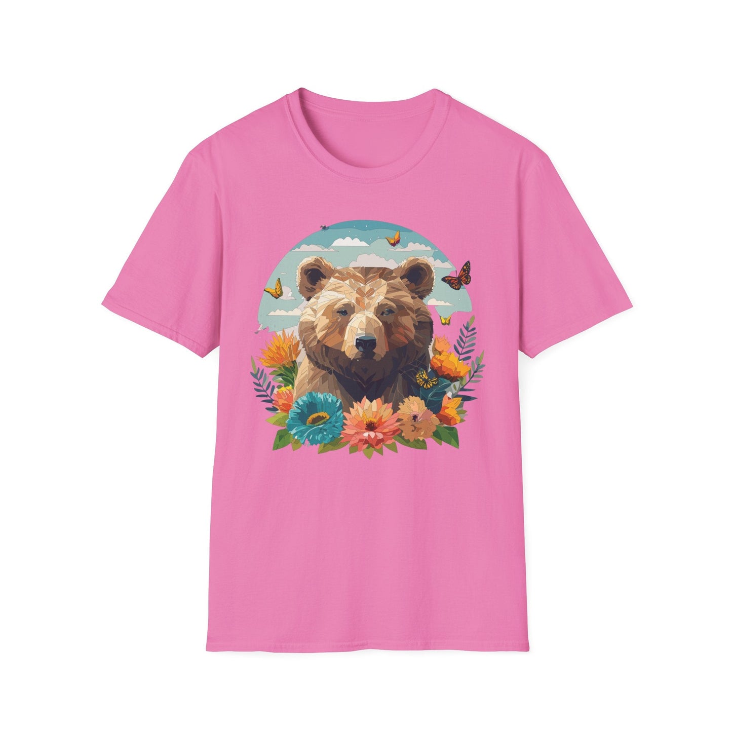 Bear T Shirt Unisex Teddy Bear Tee Softstyle 64000 One Hundred Percent Ring Spun Cotton Short Sleeve