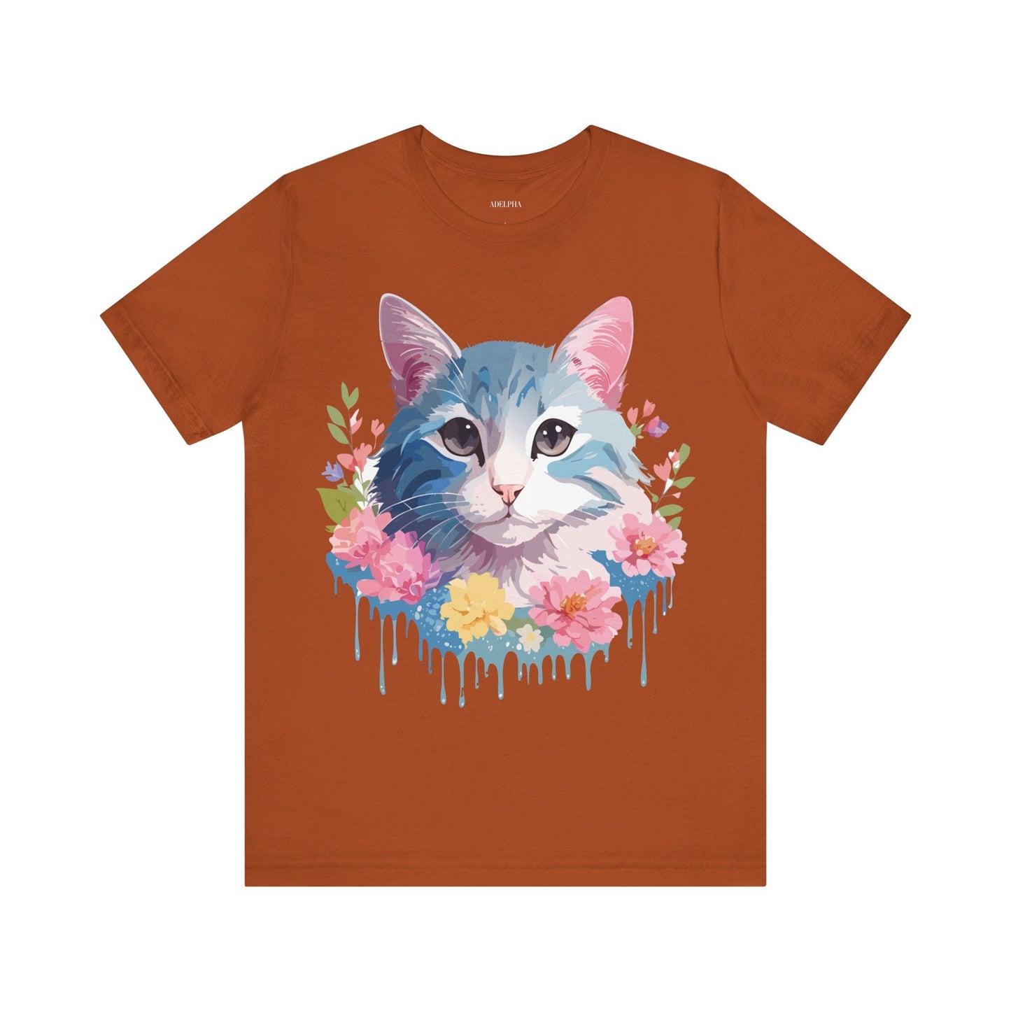 Cat Graphic Tee Unisex Vintage Inspired Shirt By Adelpha Short Sleeve