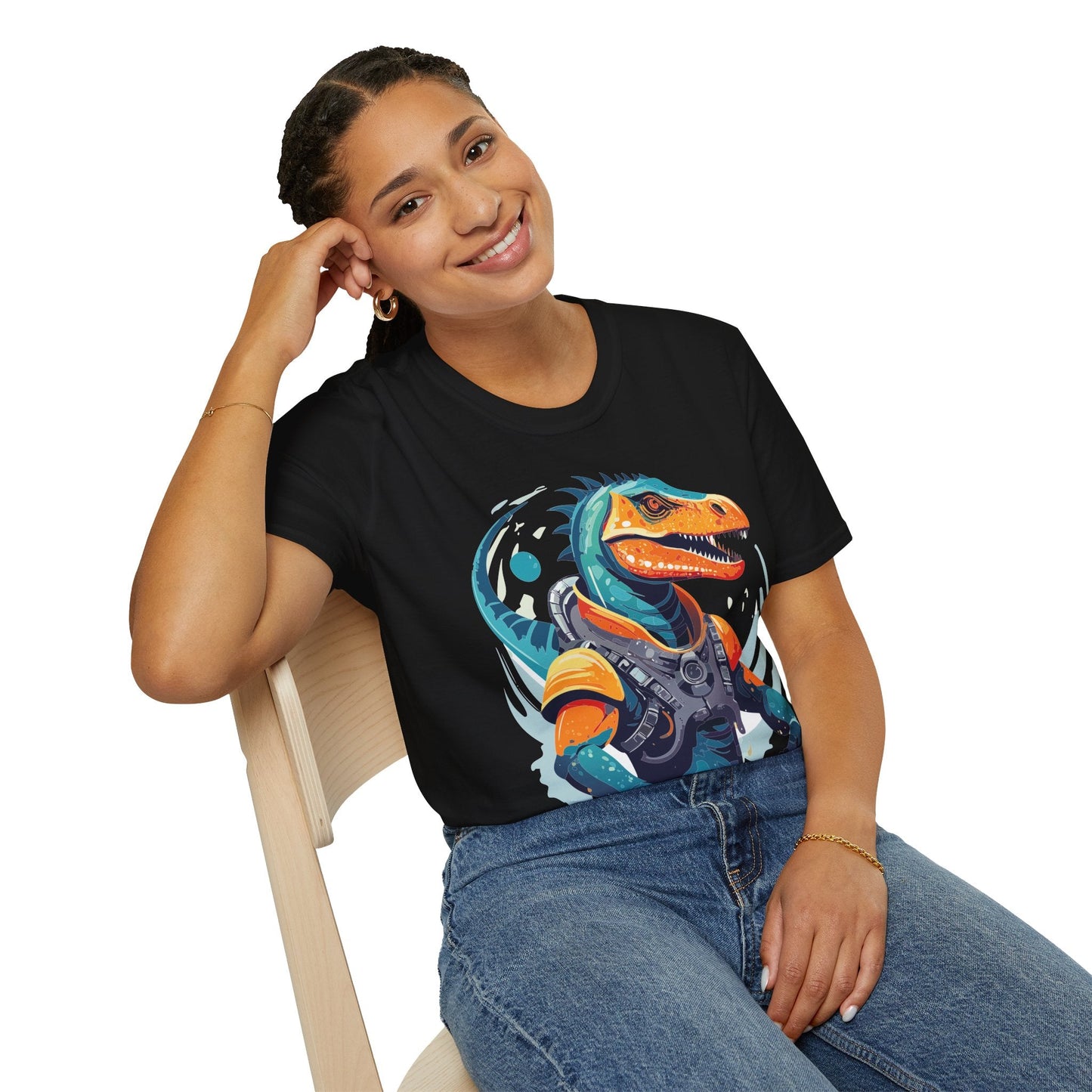 Alien Graphic Unisex Cotton Softstyle UFO Artwork Tee 10