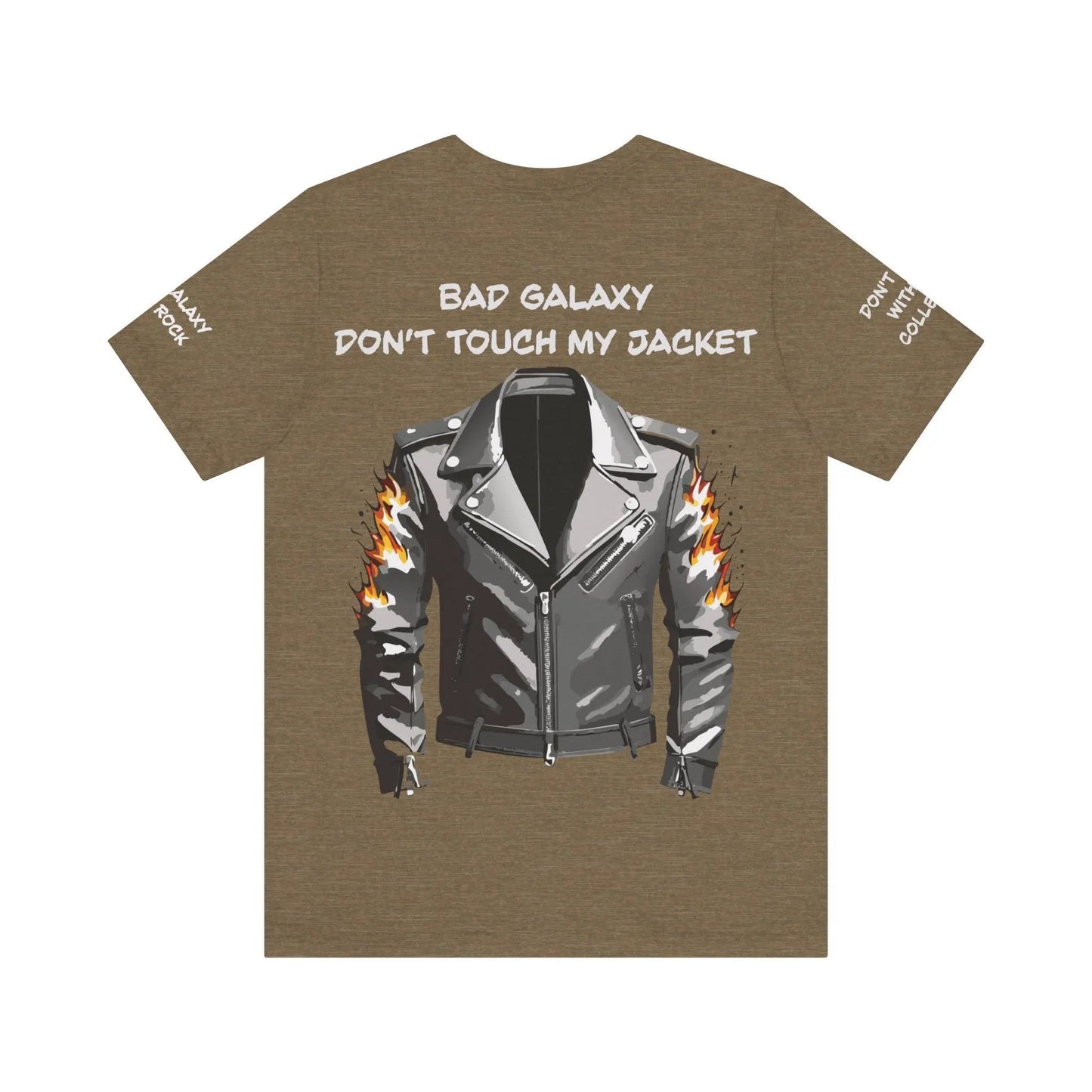 Punk Rock Tee Shirt Made To Order From Bad Galaxy Eco Friendly Inks Cotton Tee Made In USA