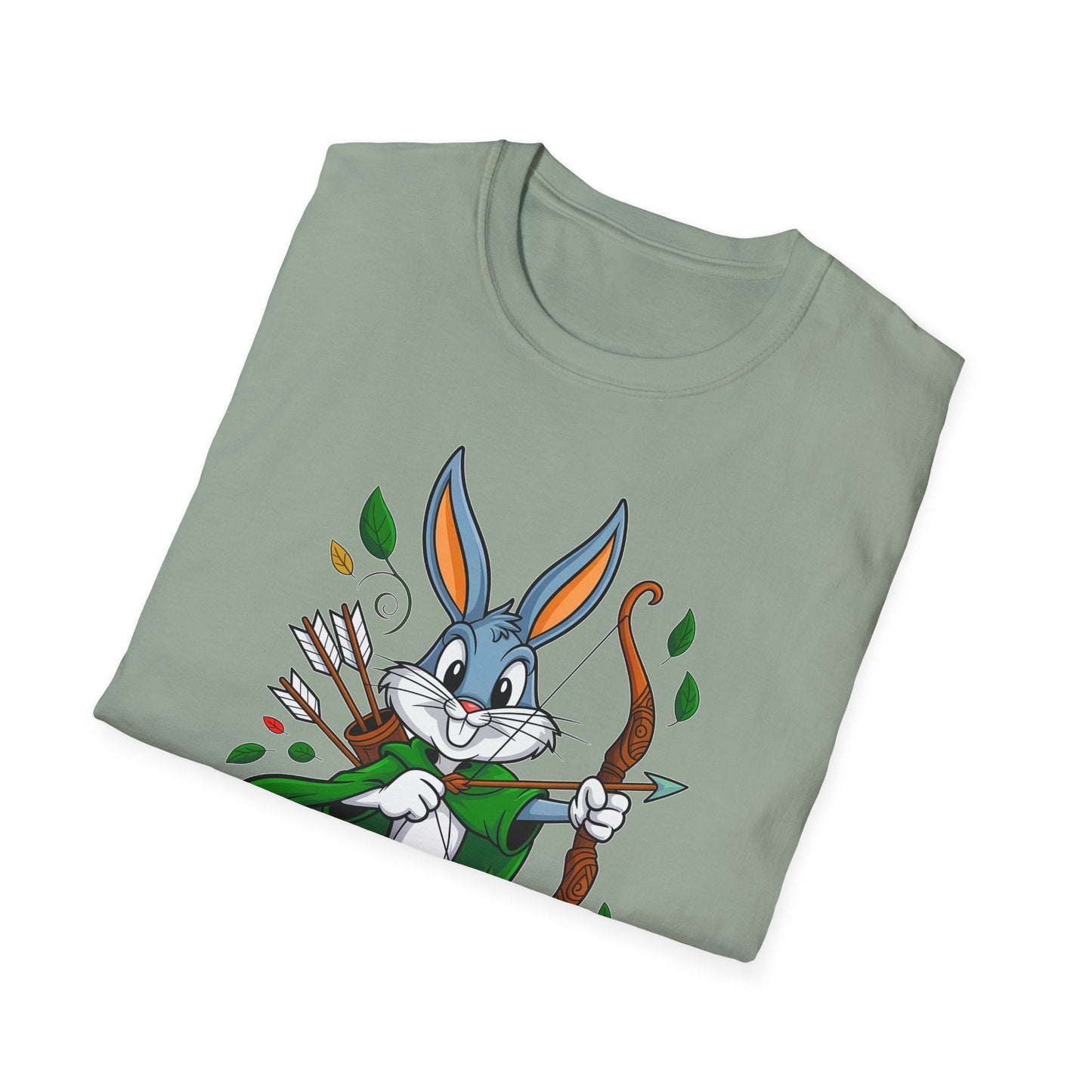 Cartoon Bunny Graphic Unisex Cotton Animal Animation Artwork Design Tee 2