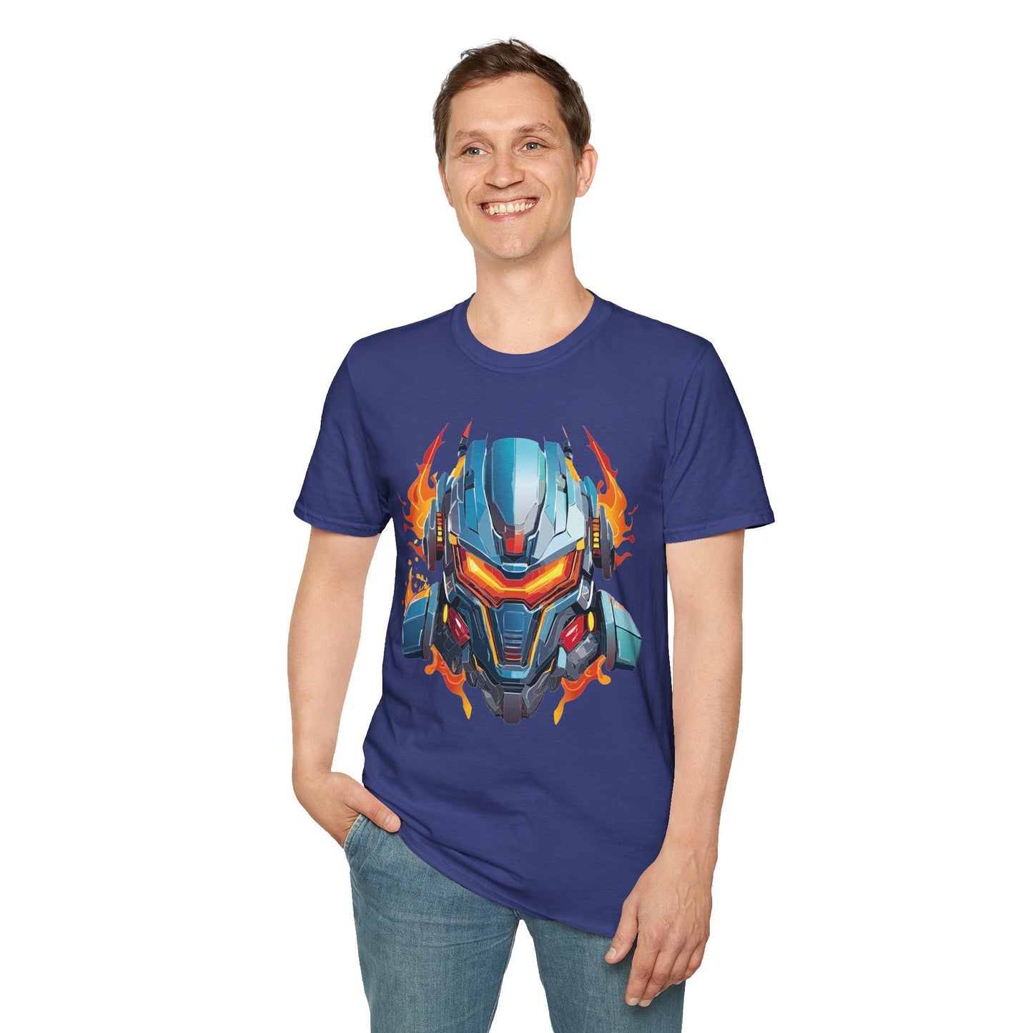 Cyborg Tee Unisex Robot Terminator Shirt Softstyle Gildan 64000 Short Sleeve Art Design