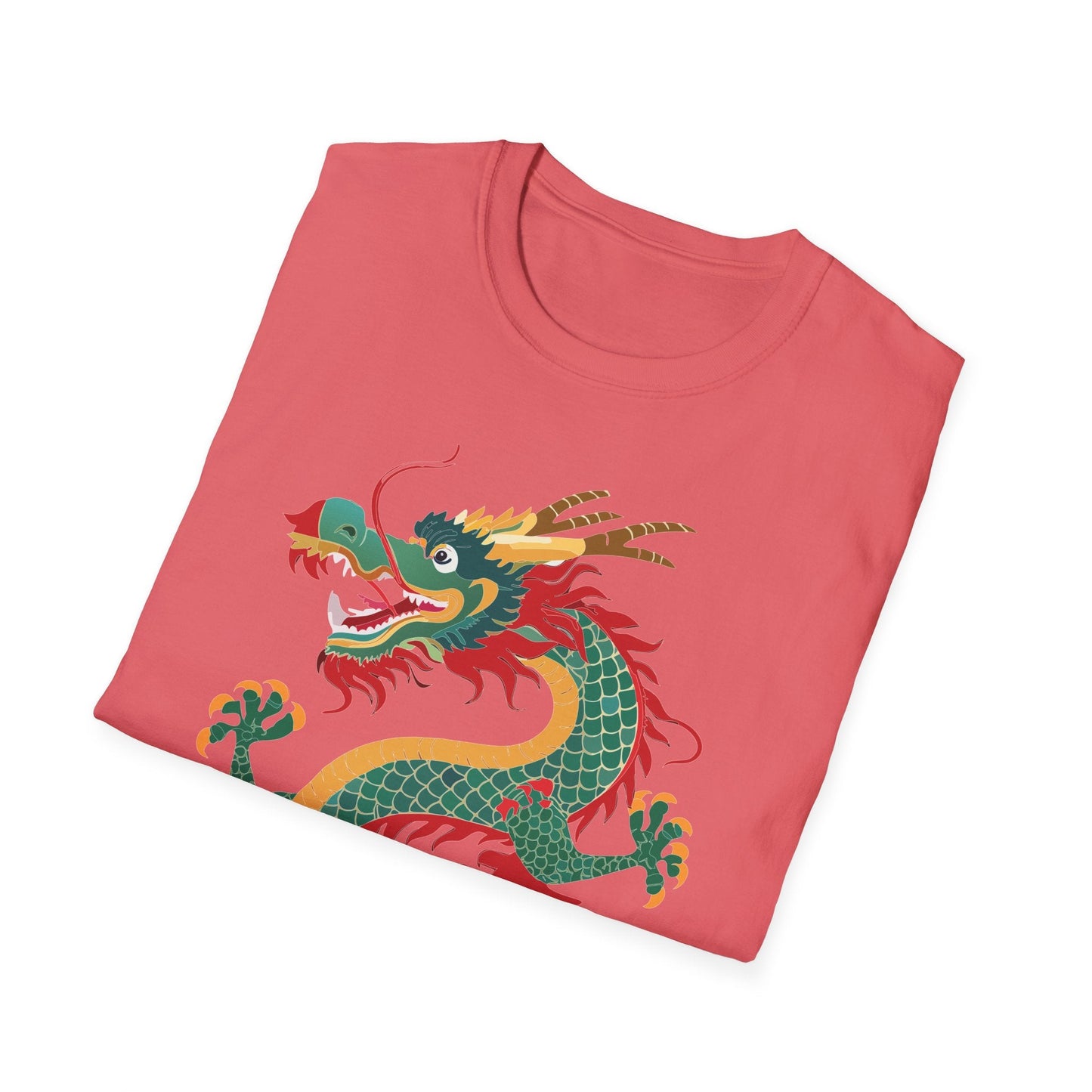 Dragon T Shirt Unisex Dragon Shirt With Animal Art Design Gildan Softstyle Tee 100 Cotton