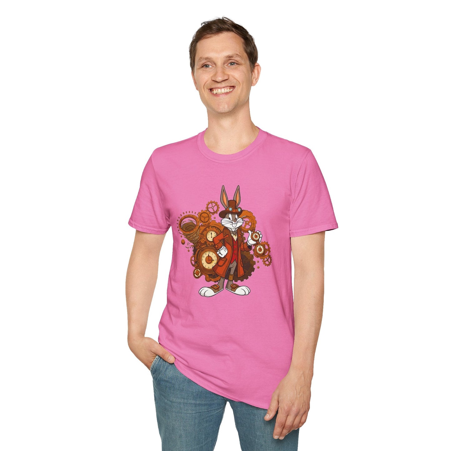 Bugs Bunny T Shirt Cartoon Tee Unisex Softstyle 100 Percent Cotton Gildan 64000 Tee