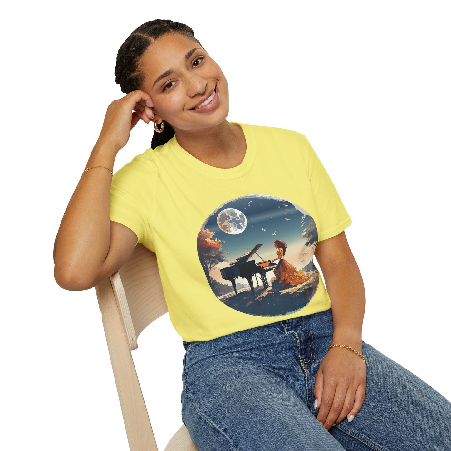 Womens Graphic T Shirt Art Design Gildan Softstyle Tee 100 Percent Ring Spun Cotton Unisex
