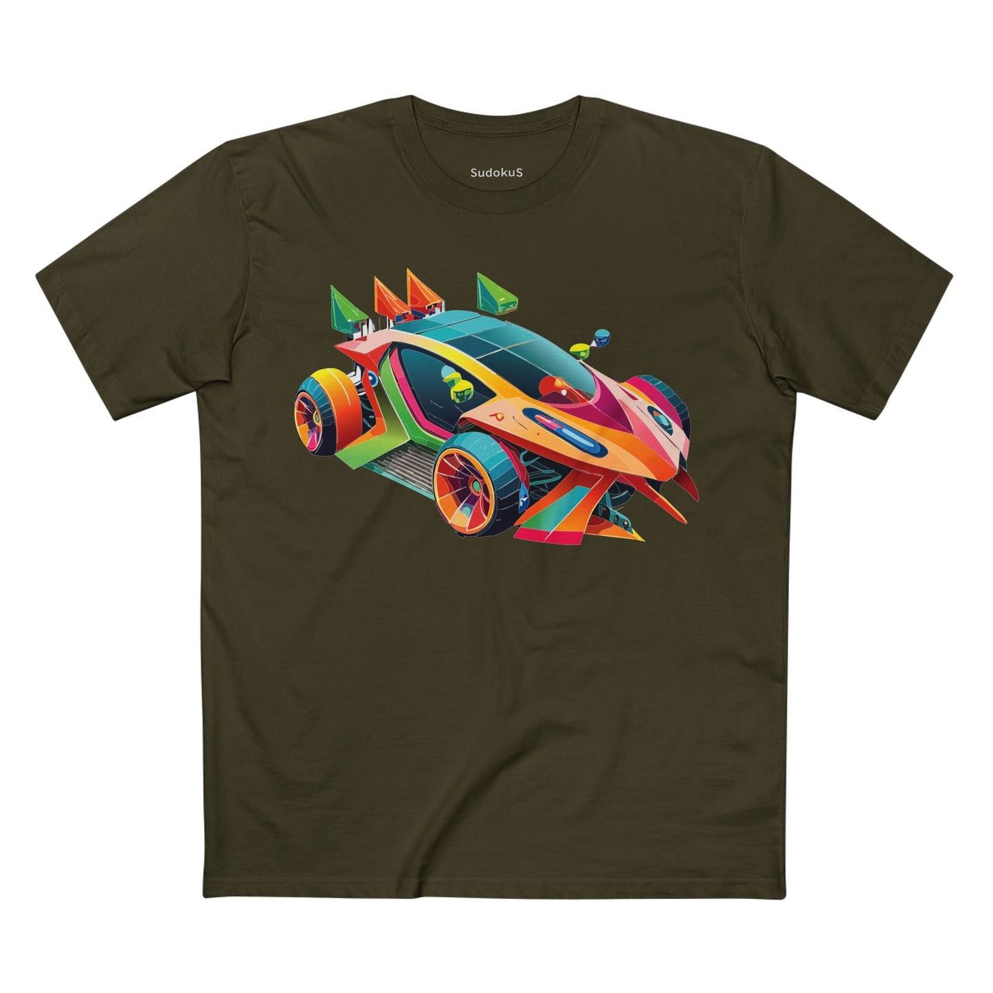 Car Graphic Unisex 100 Cotton Staple Tee 25