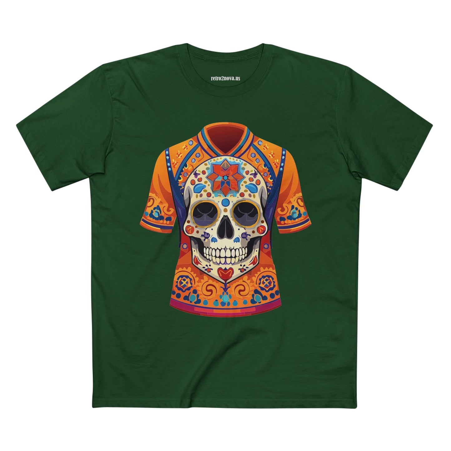 Skull Skeleton Shirt Unisex Premium Cotton Tee Art Collection Original Design Retro2Nova SS30