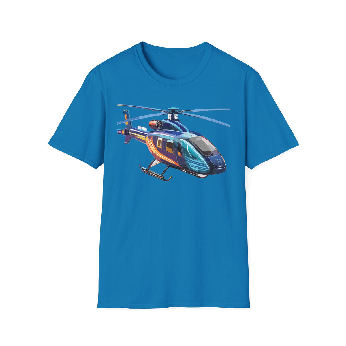 Chopper Helicopter Graphic Tee Gildan Unisex 100 Cotton Tee Shirt c04