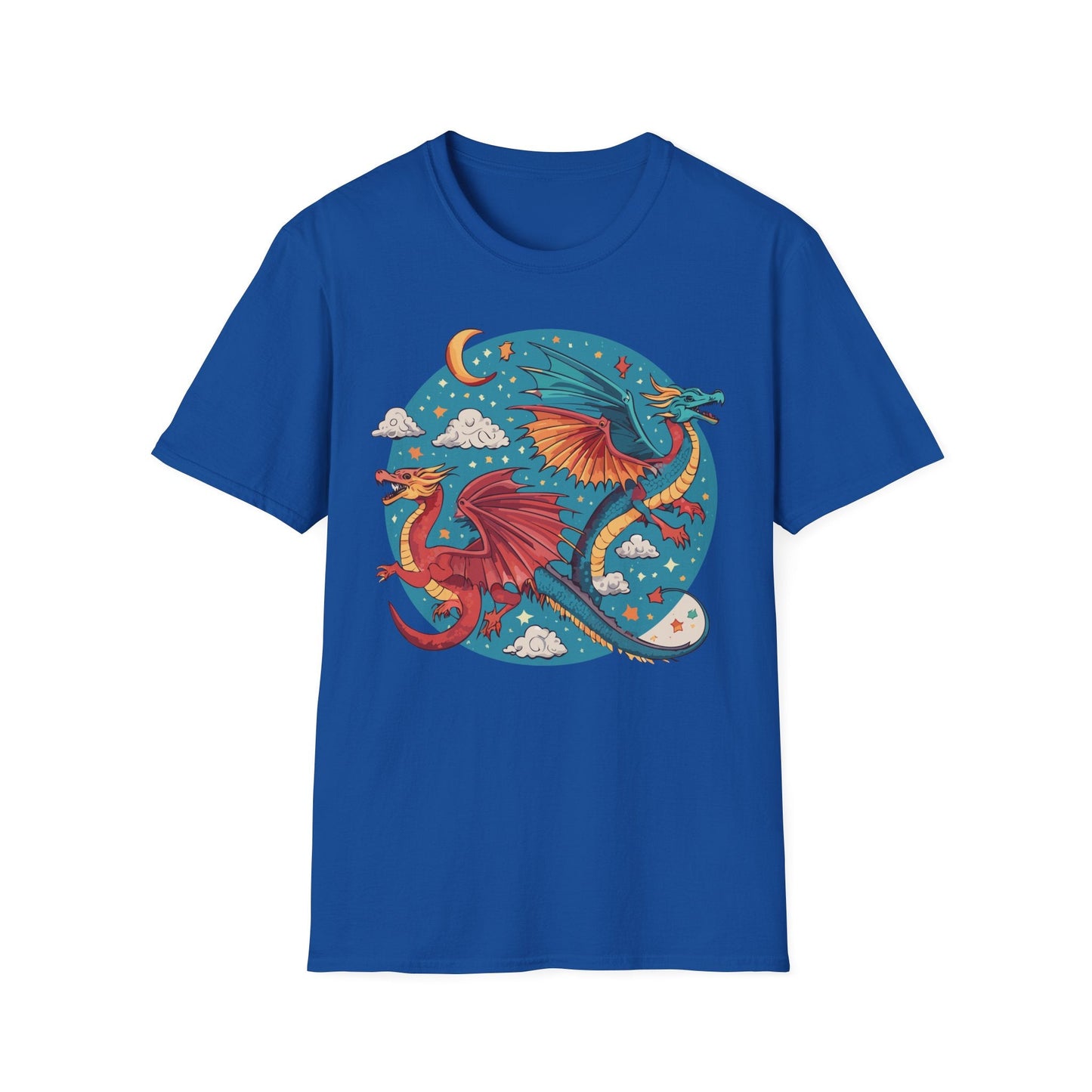 Dragon Graphic Unisex 100 Cotton Tee with Animal Artwork Design 16