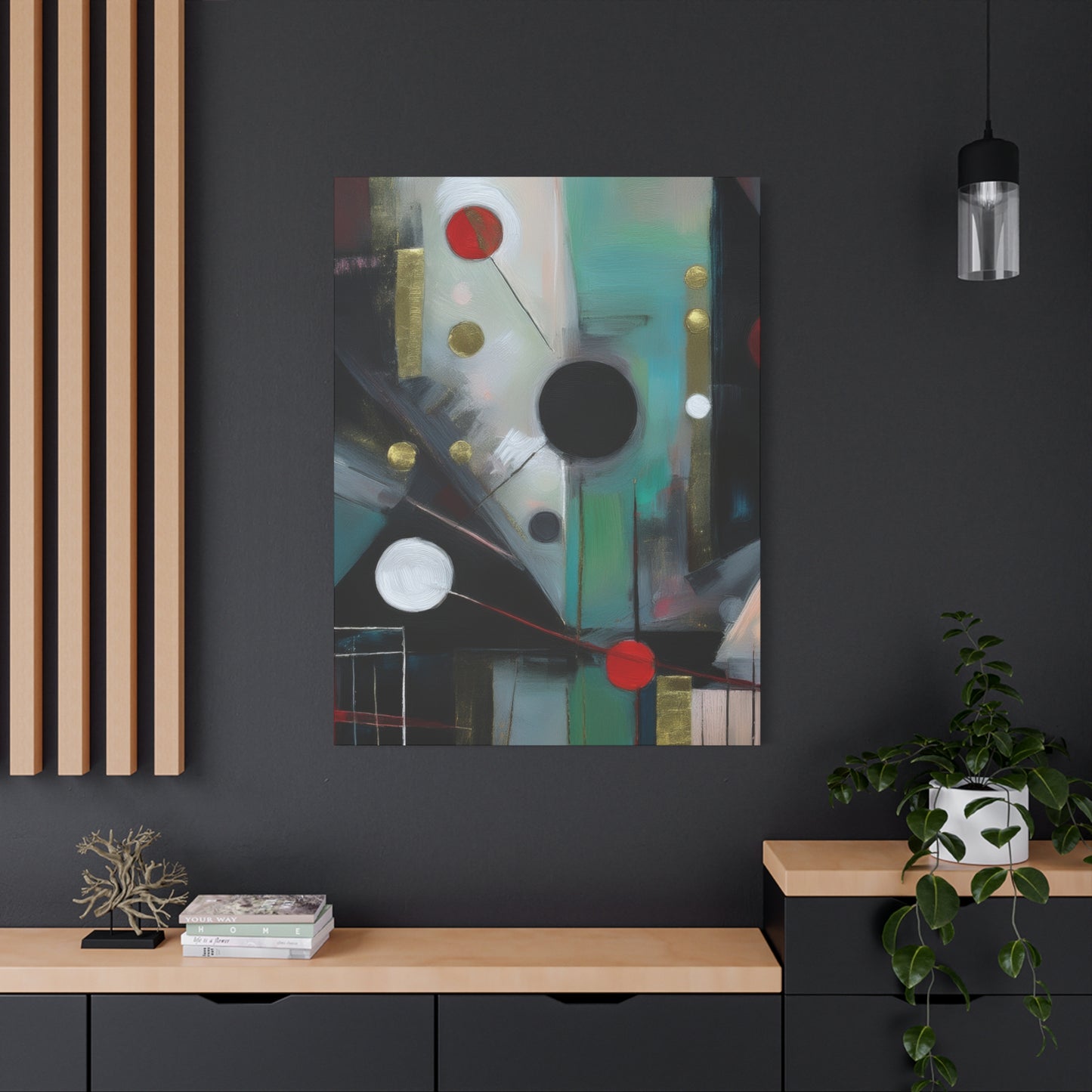 Abstract Oil Painting Print Canvas 20x24,20x30,24x30 24x32,24x36,30x40 32x48,36x48,40x60 Pine-Wood Inner Frame ABS-158