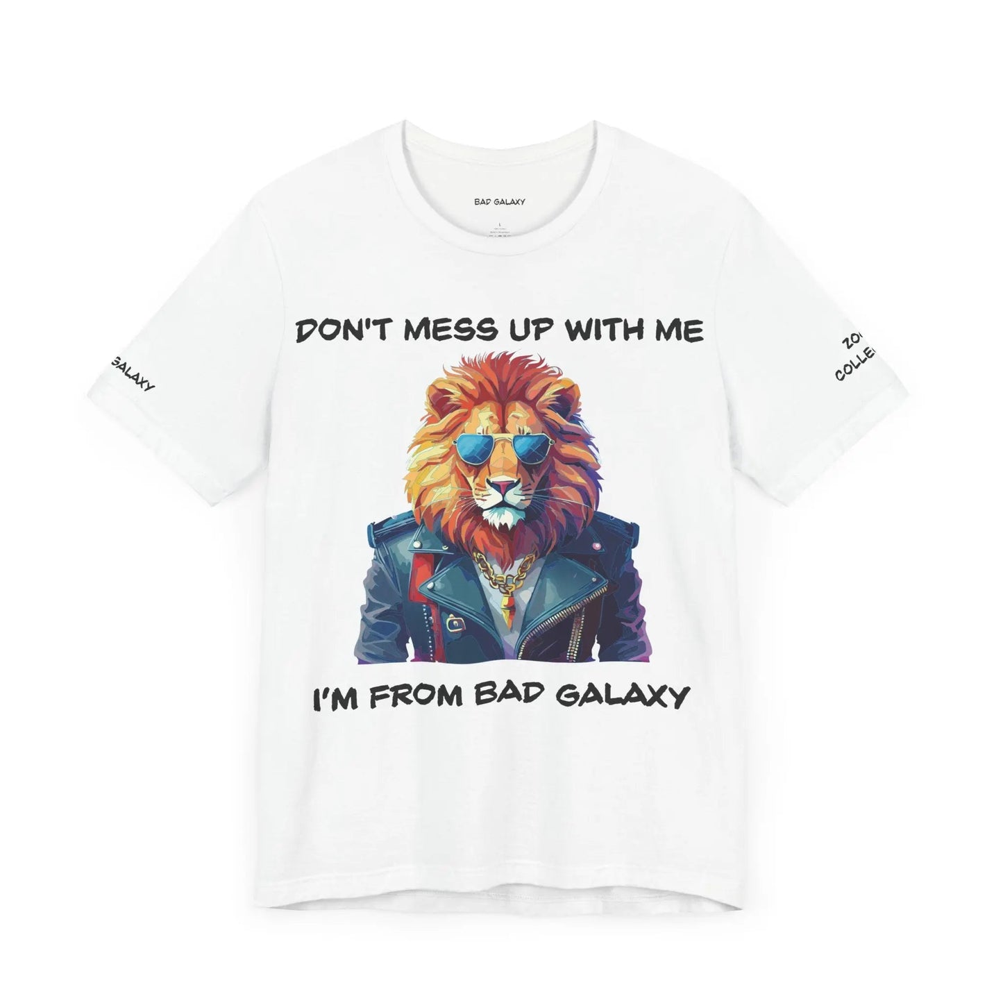 Animal T Shirt By Bad Galaxy Unisex 100 Percent Cotton Graphic Tee Eco Friendly Made In USA