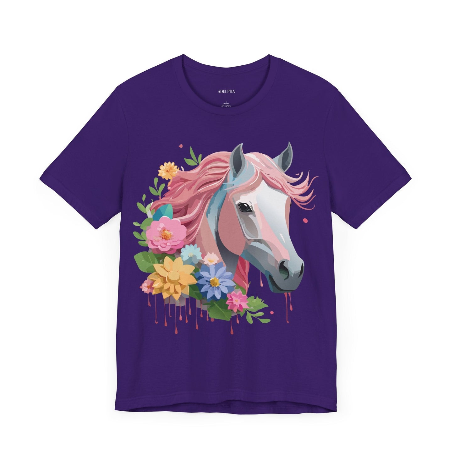 Horse Graphic Unisex 100 Cotton Vintage Animal Art T-Shirt 1