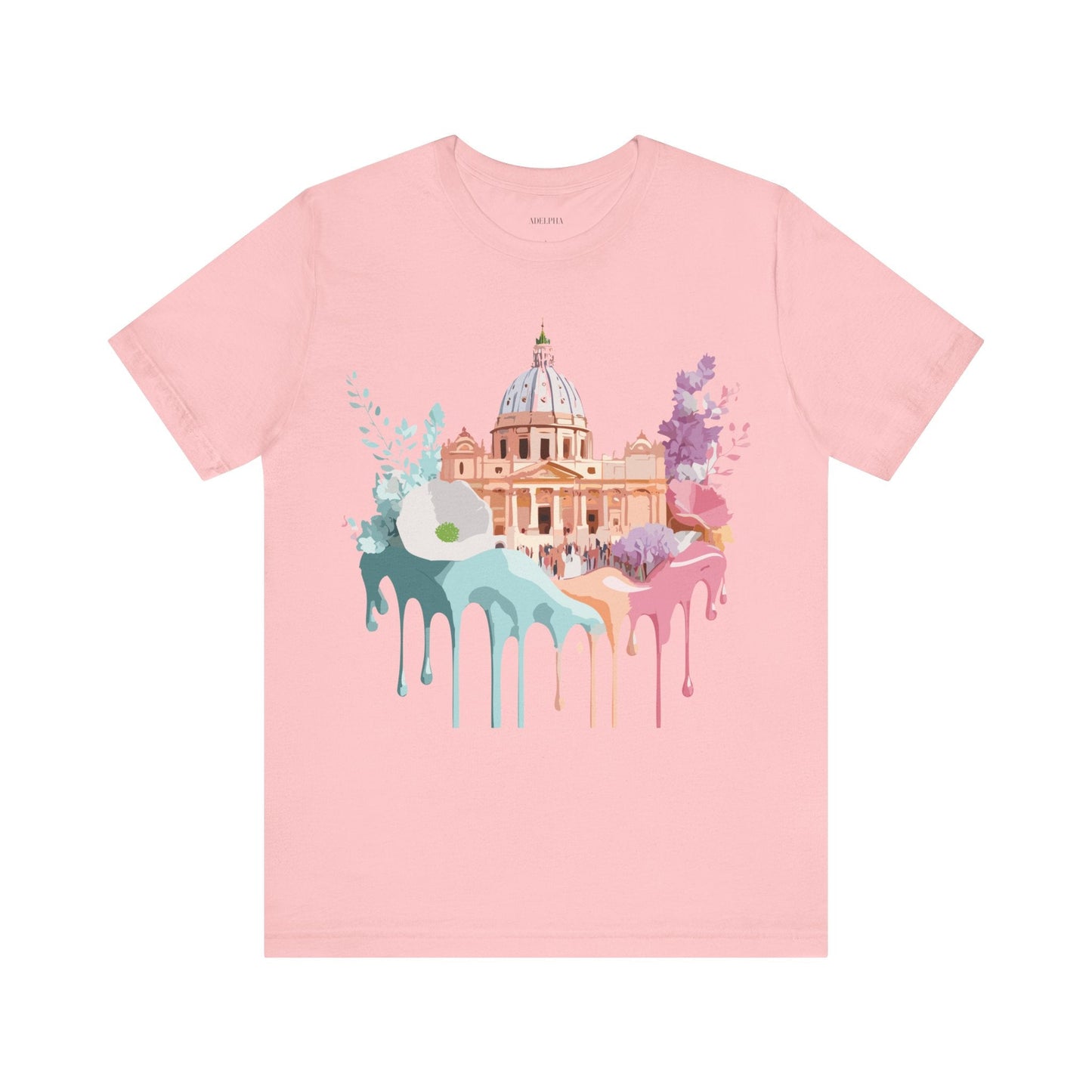Adelpha Vintage Rome Tourist Shirt Graphic Tee Unisex Short Sleeve Art Design Artwork