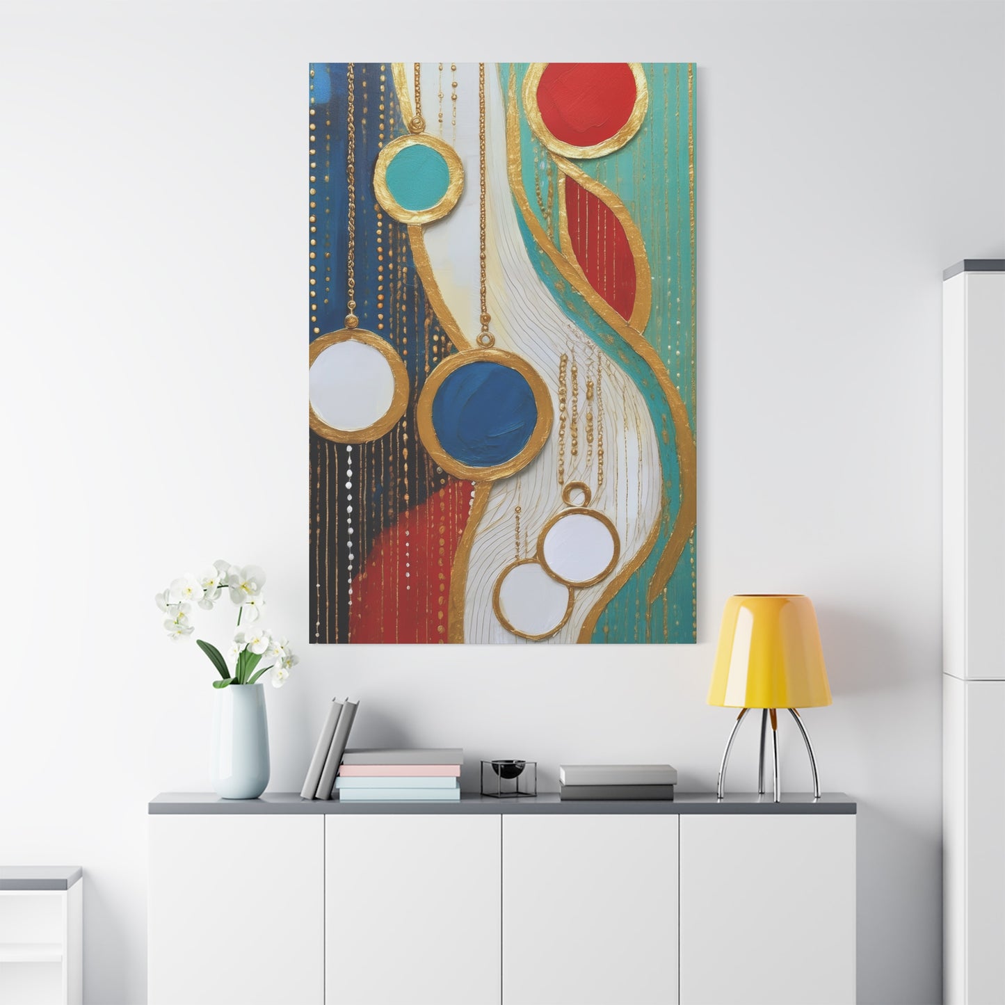 Abstract Oil Painting Print Canvas 20x24,20x30,24x30 24x32,24x36,30x40 32x48,36x48,40x60 Pine-Wood Inner Frame ABS-103