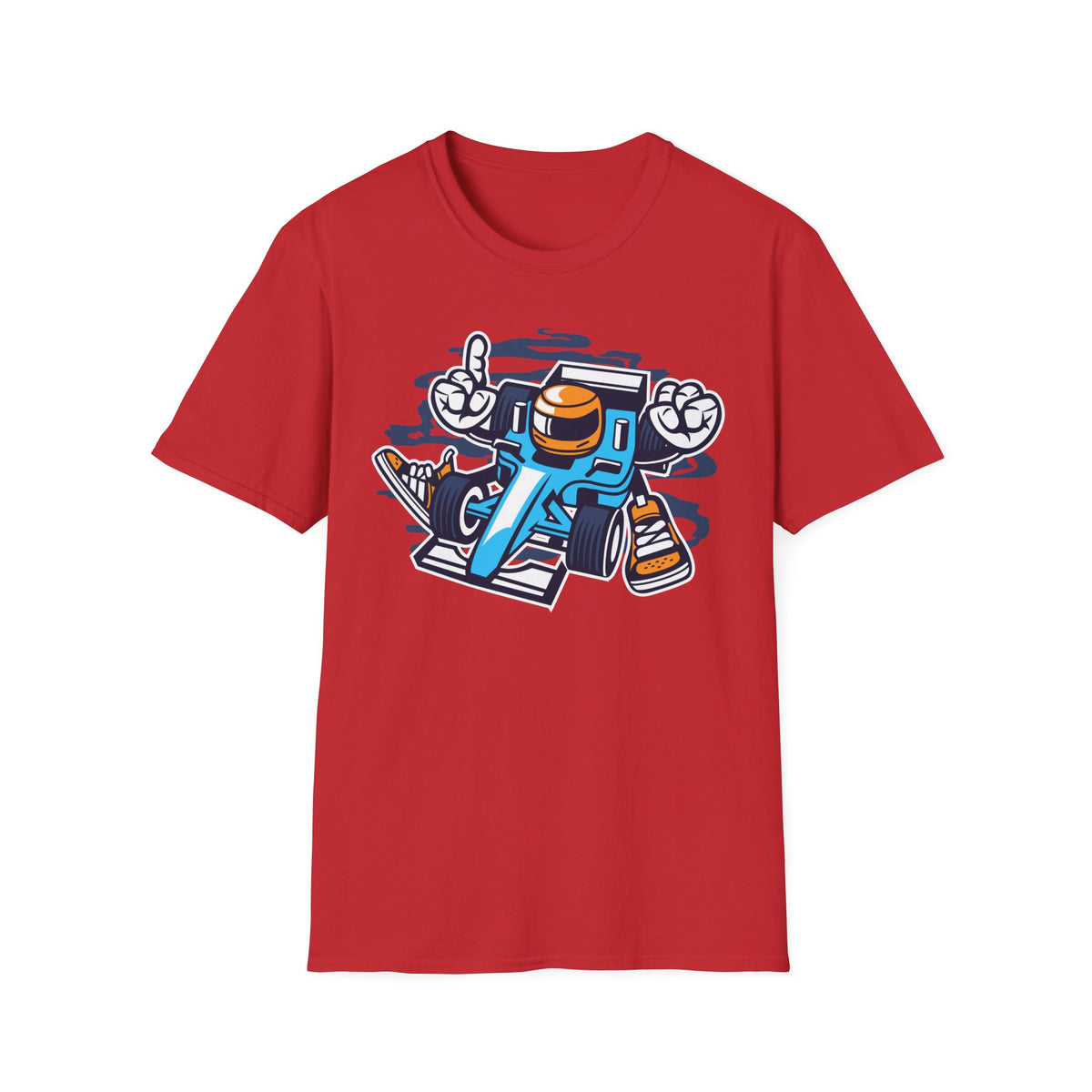 Unisex Cotton T-Shirt with Cartoon Graphic Design