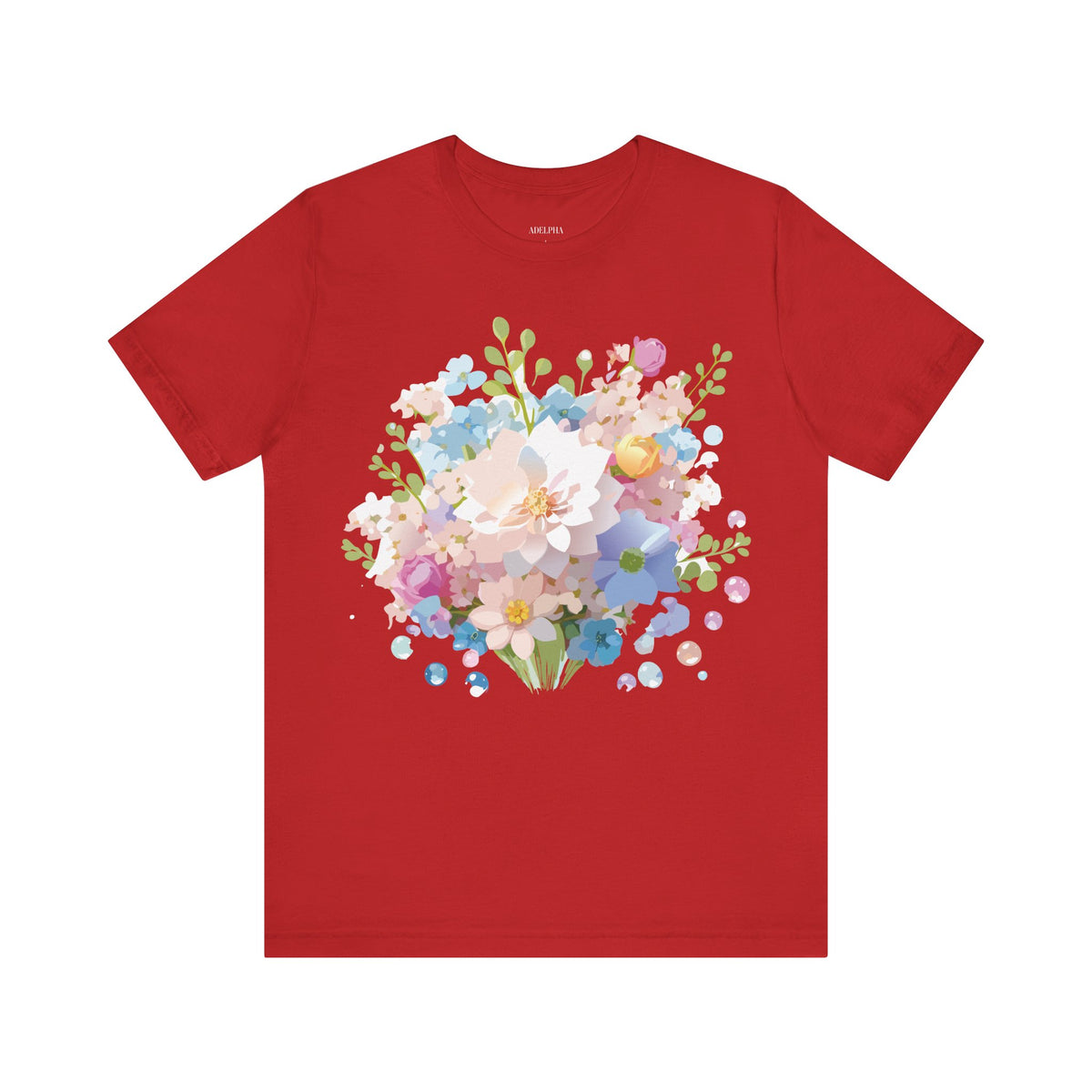 Floral Graphic Tee Shirt - Bella+Canvas Unisex 100 Cotton 5