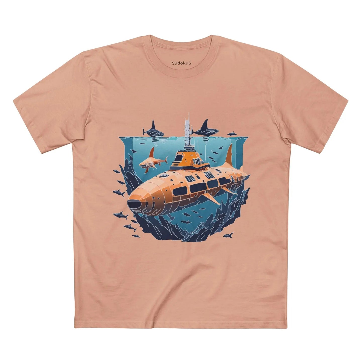 Ocean Coast Graphic Unisex 100 Cotton Staple Tee 13