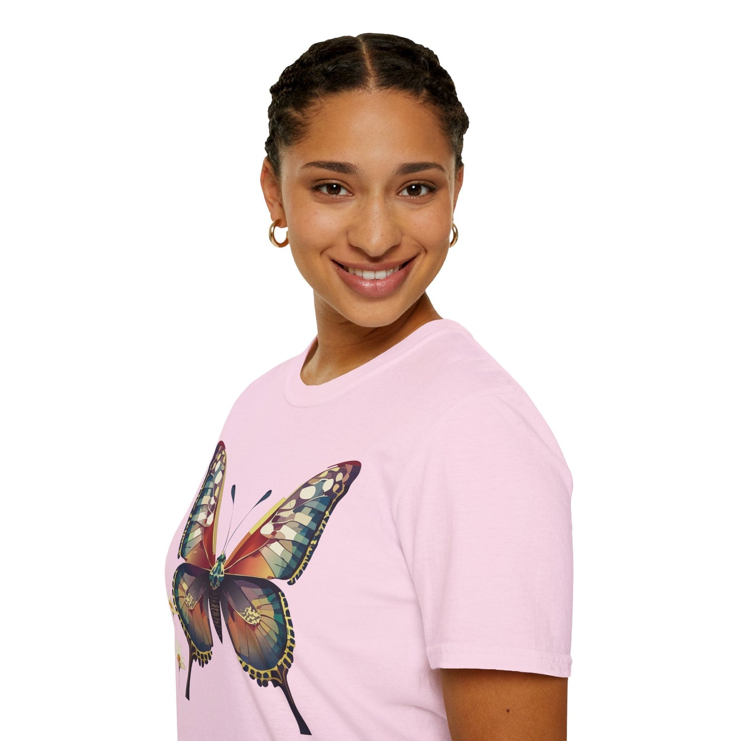 Unisex Butterfly Monarch Shirt Softstyle Tee Gildan 64000 Short Sleeve For Everyday Comfort
