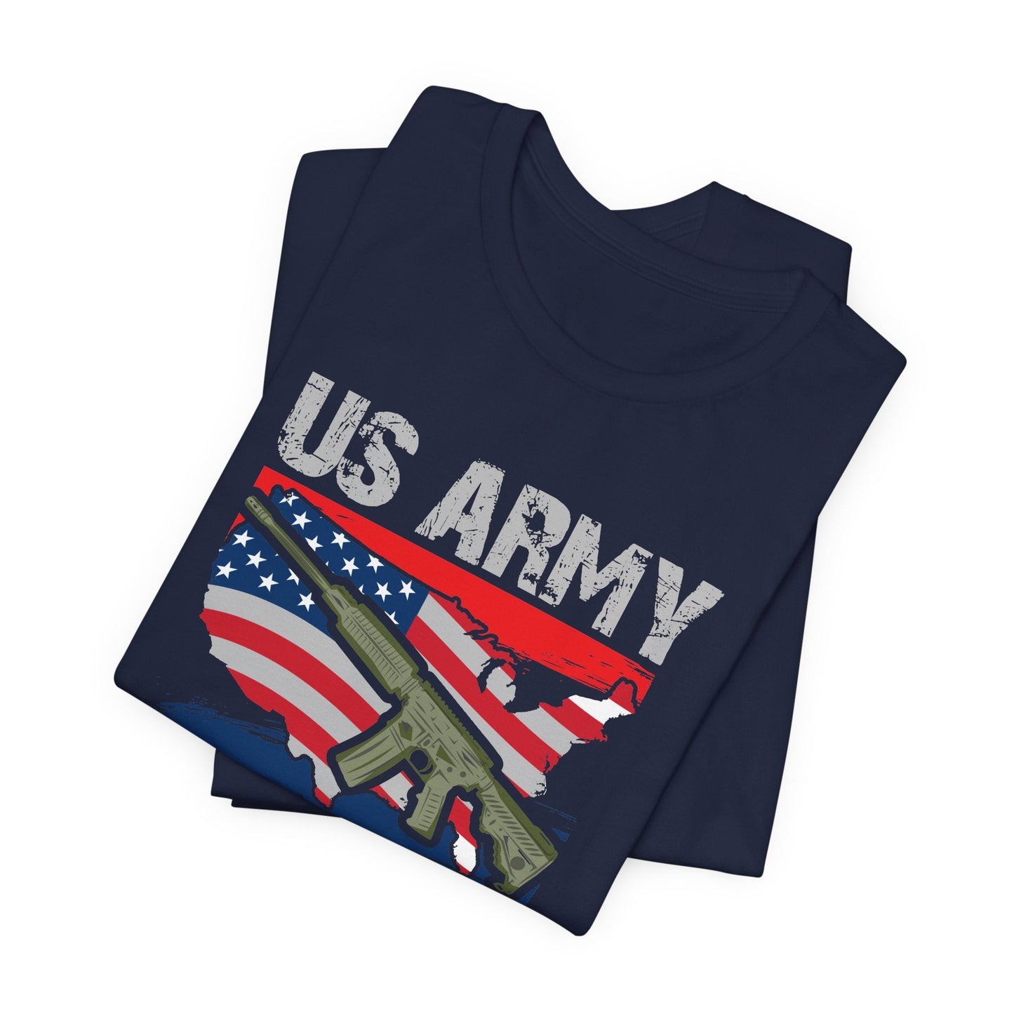 Army Veteran Patriotic Graphic Design Unisex Cotton T-Shirt v21