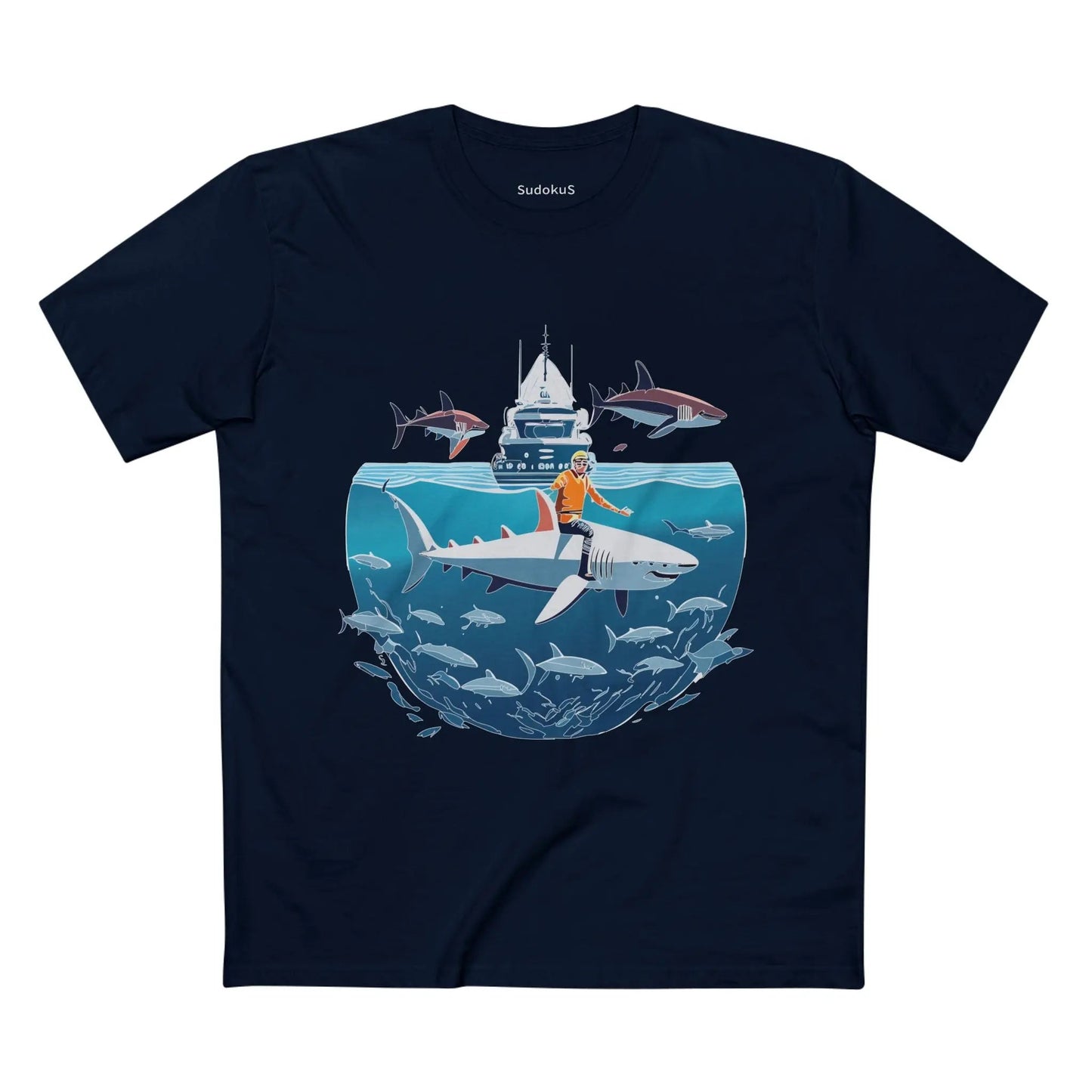 Ocean Coast Graphic Unisex 100 Cotton Staple Tee 5