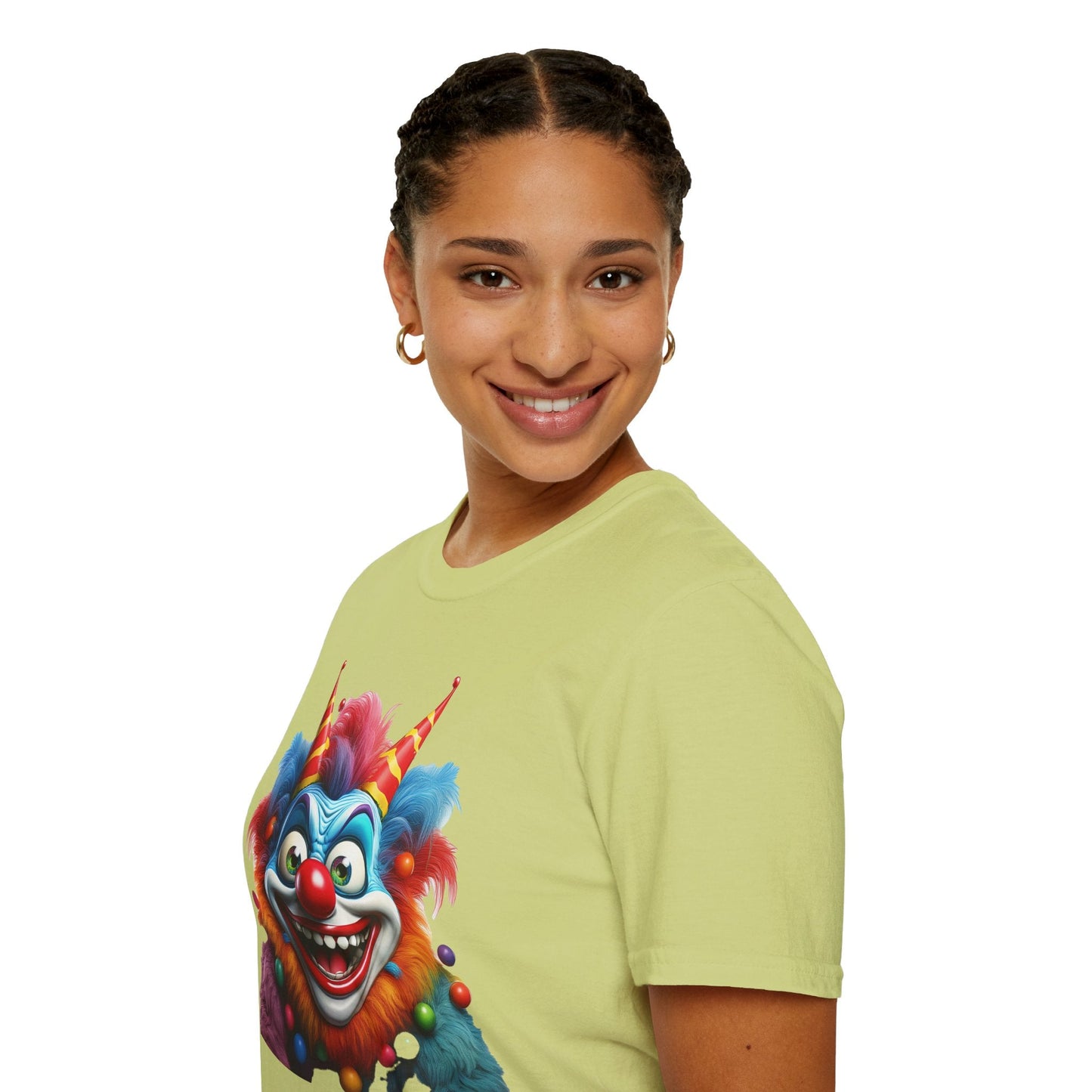 Clown Shirt For Men And Women Funny Circus Tee Scary Man Shirt Unisex Softstyle Tee