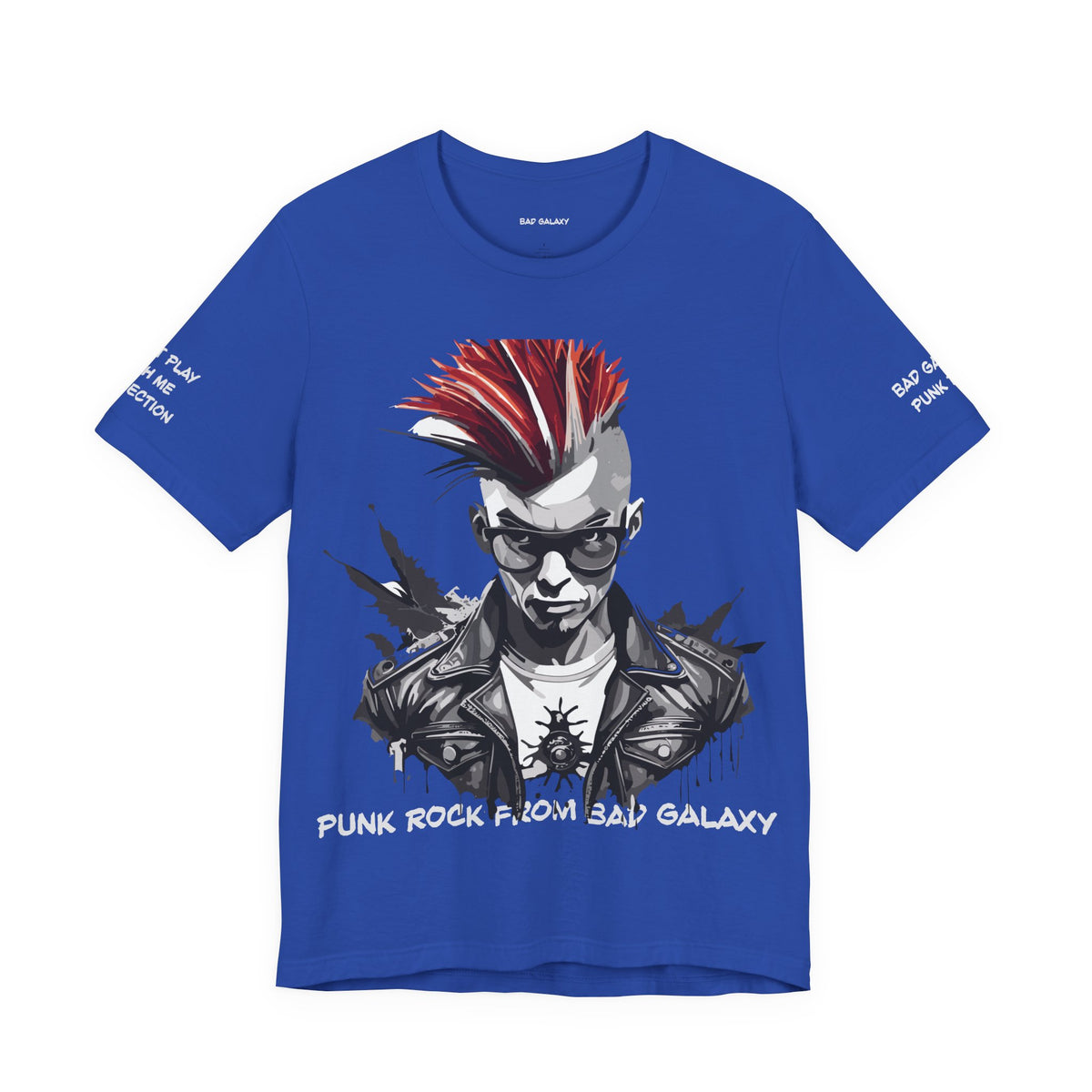 Punk Rock Graphic Unisex Cotton Bella+Canvas Tee with Art Design b24